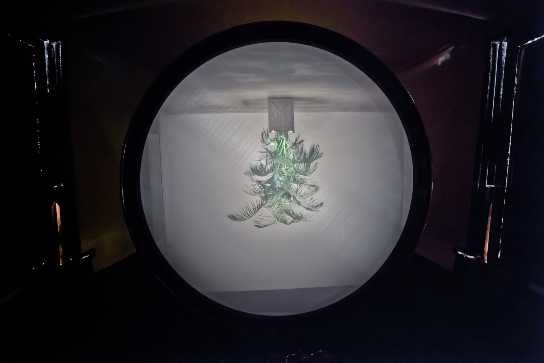 Rodney Graham, Torqued Chandelier Release and Other Works, Installation view: Morris and Helen Belkin Art Gallery, Vancouver, 2014