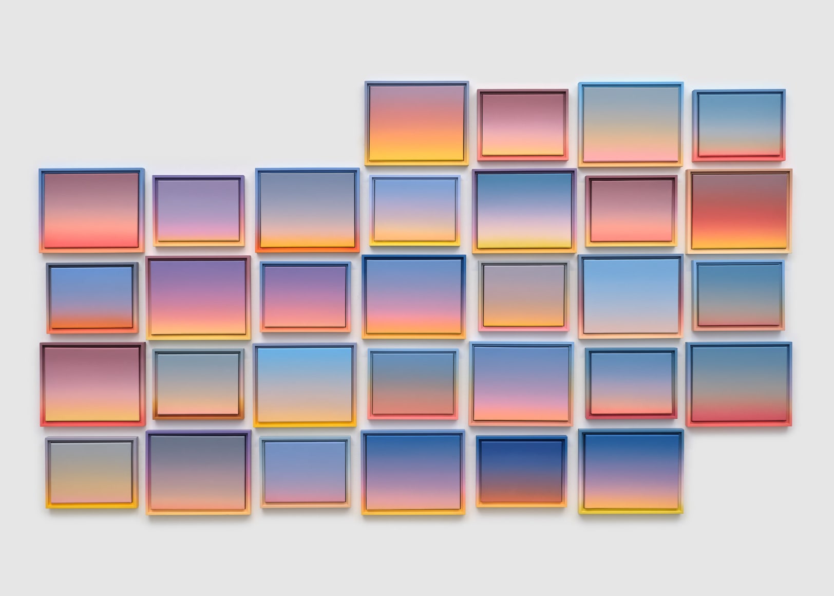 Rob Pruitt, A Month of Sunsets (January 2025) (Joshua Tree)