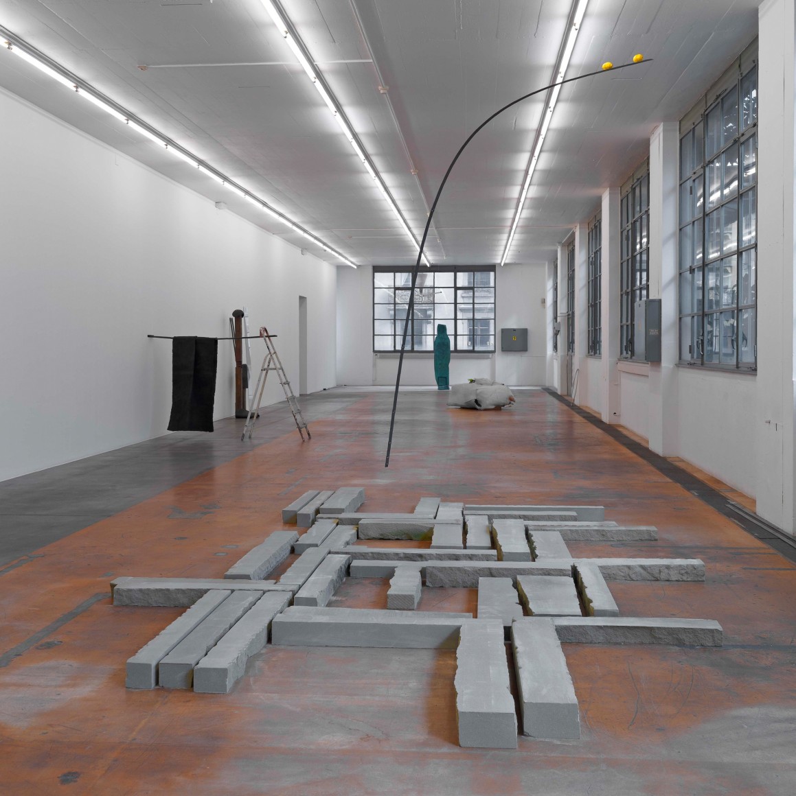 Installation view: Katinka Bock, 40 Räuber, MAMCO, Genève, 2013, Photo: Ilmari Kalkkinen