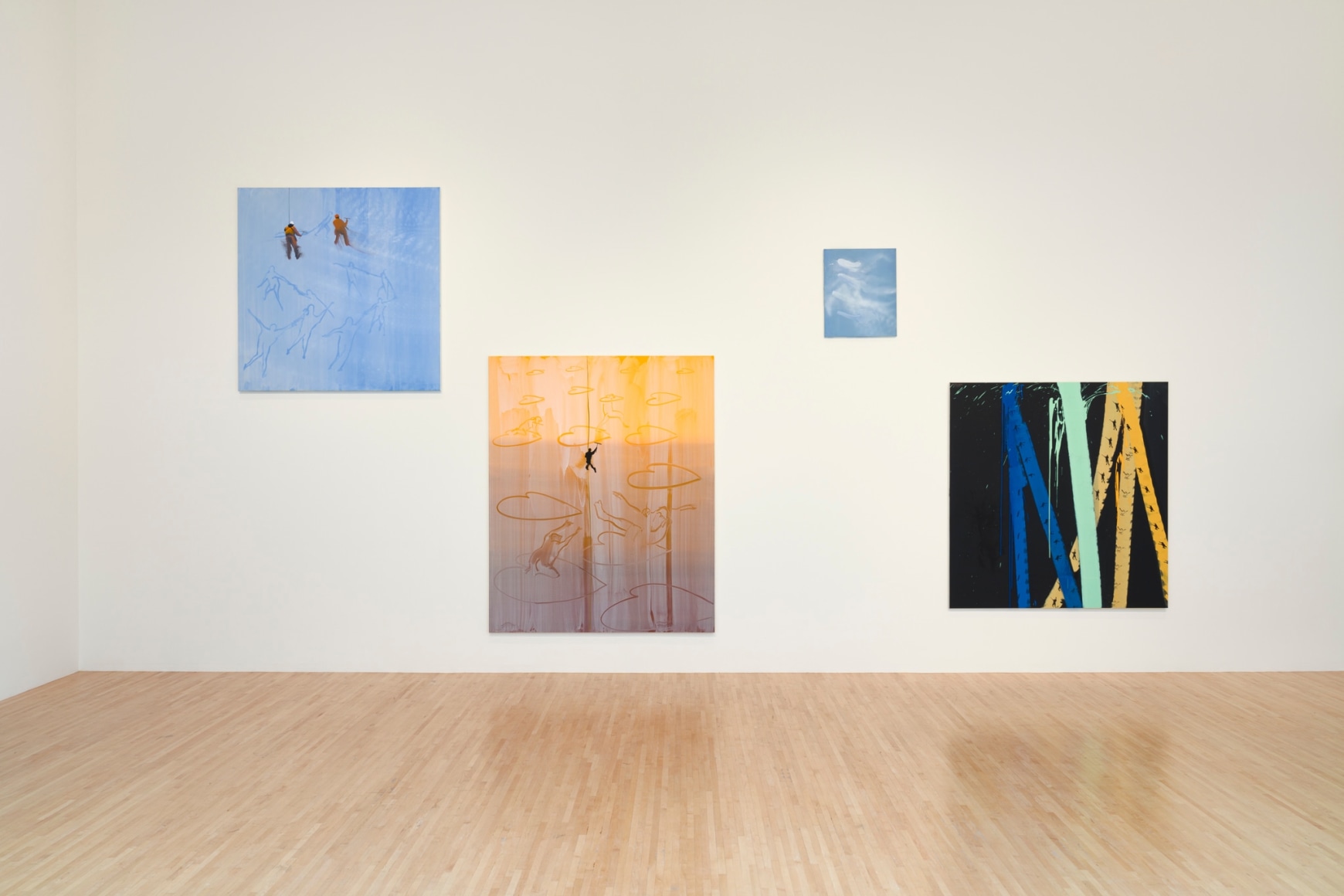 Tala Madani: Be flat&nbsp;[Installation view, Henry Art Gallery, University of Washington, Seattle. 2024]. Photo: Jueqian Fang, courtesy of the Henry.