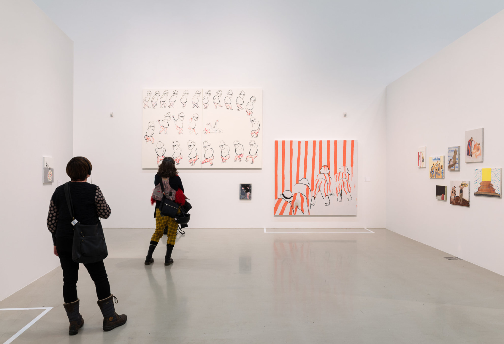 Installation view: Tala Madani: Rip Image, Moderna Musseet, Malmö, 2013