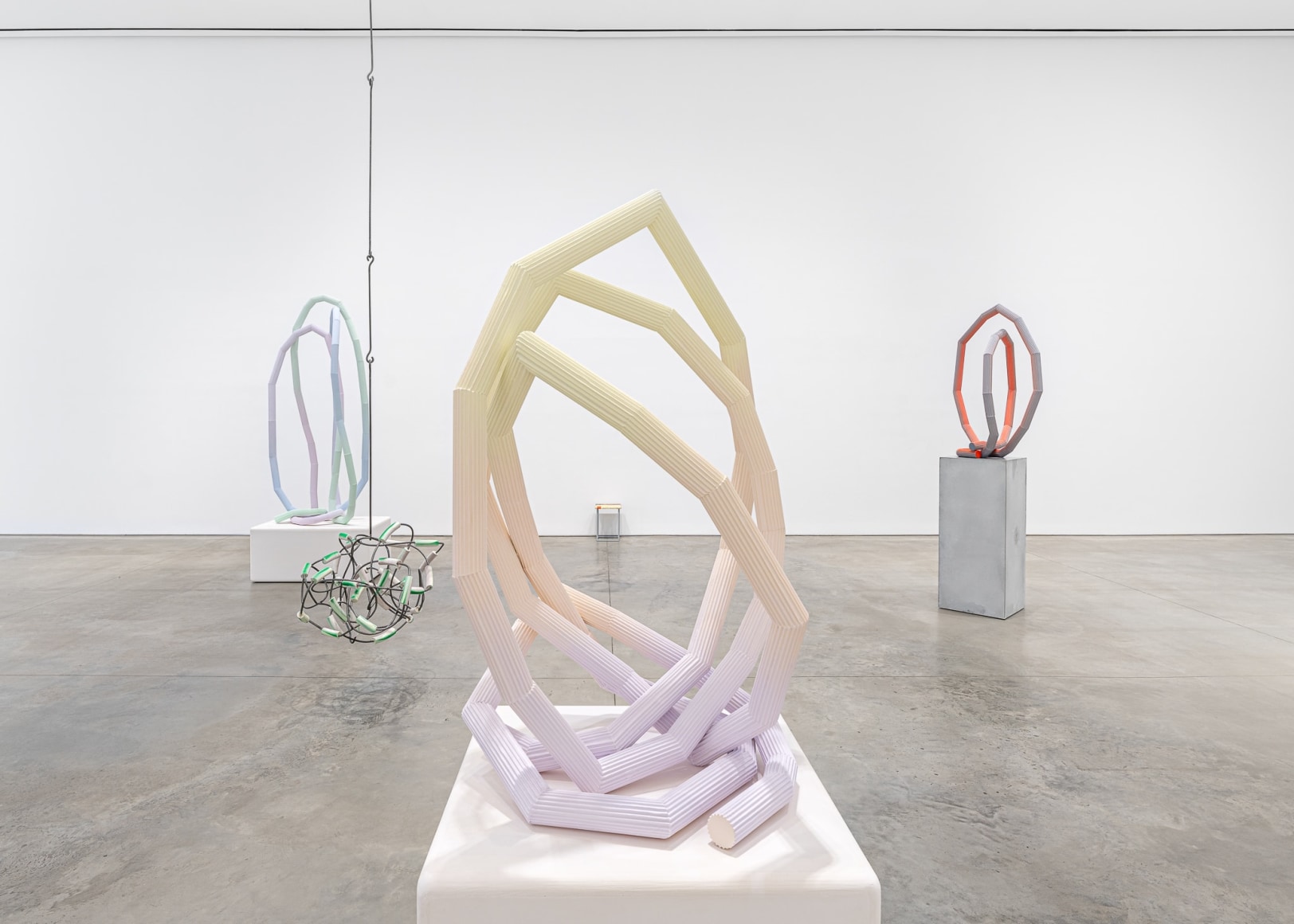 Installation view:&nbsp;Eva Rothschild, Arms Folded And Unfolded,&nbsp;303 Gallery, New York, 2023. Photo: Justin Craun