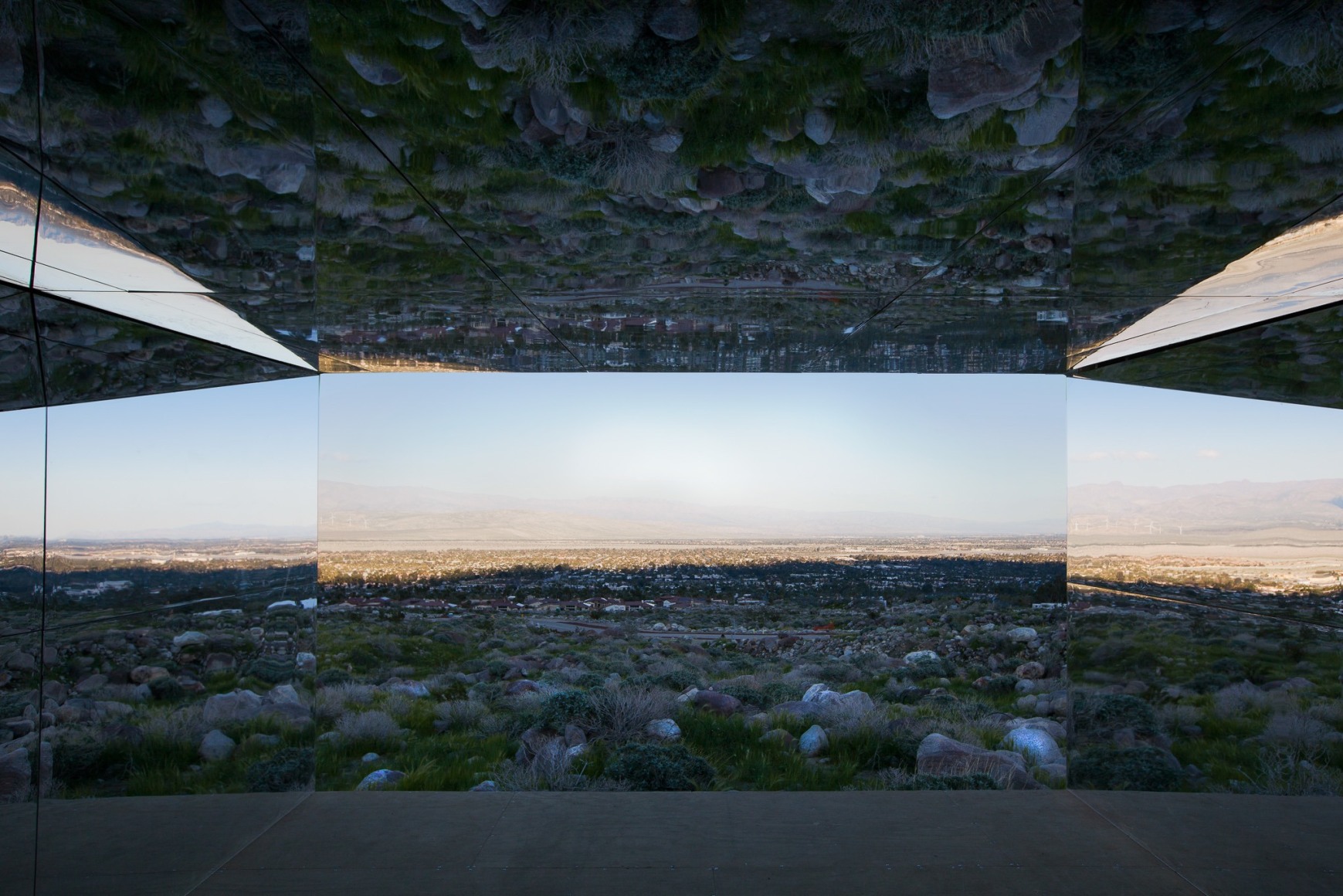 Desert X installation view of Doug Aitken, Mirage 2017
