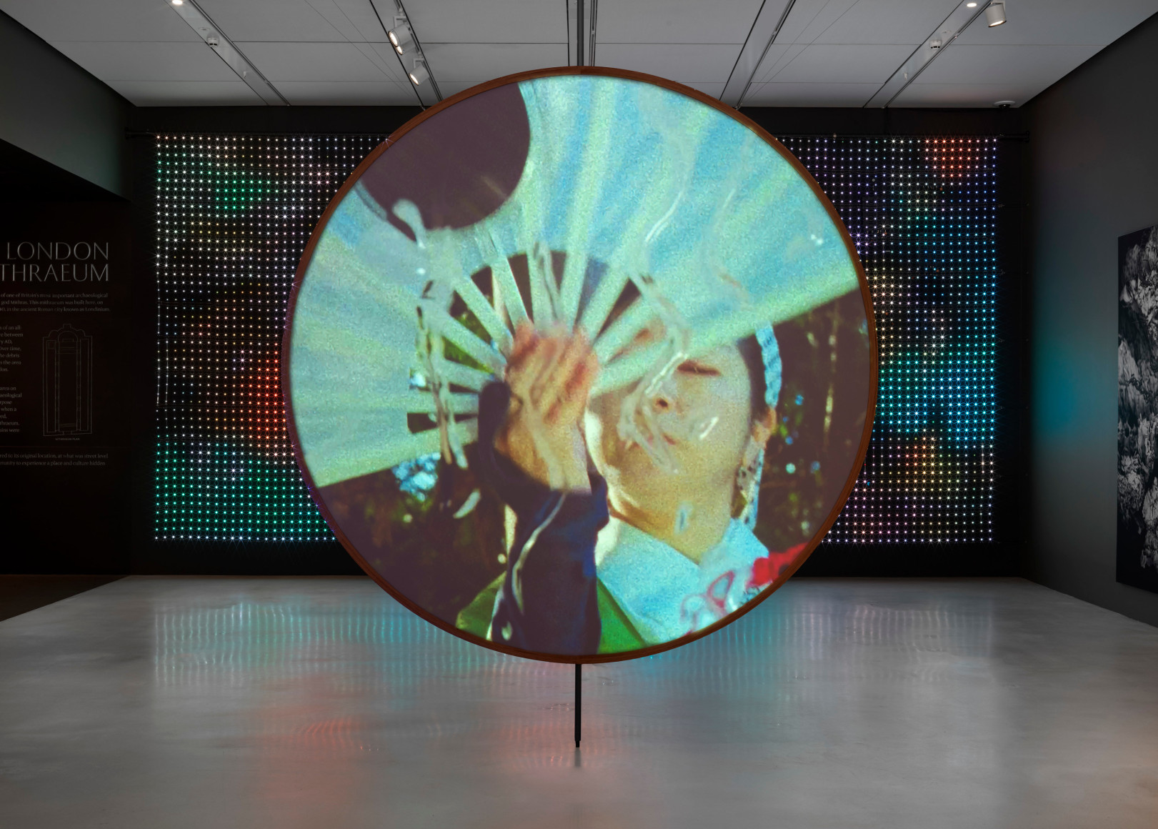 Installation view: Jane & Louise Wilson, Performance of Entrapment, London Mithraeum Bloomberg SPACE, 2025. Photo: Marcus Leith