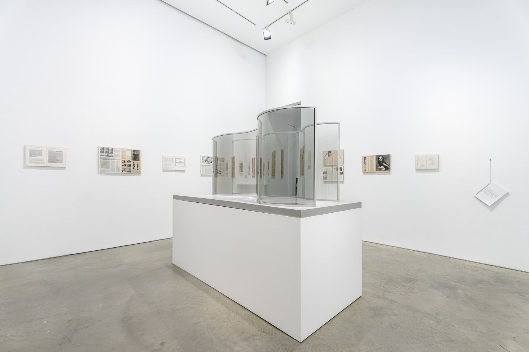 Installation view: Project Room: Dan Graham,&nbsp;303 Gallery, New York, 2023. Photo: Justin Craun