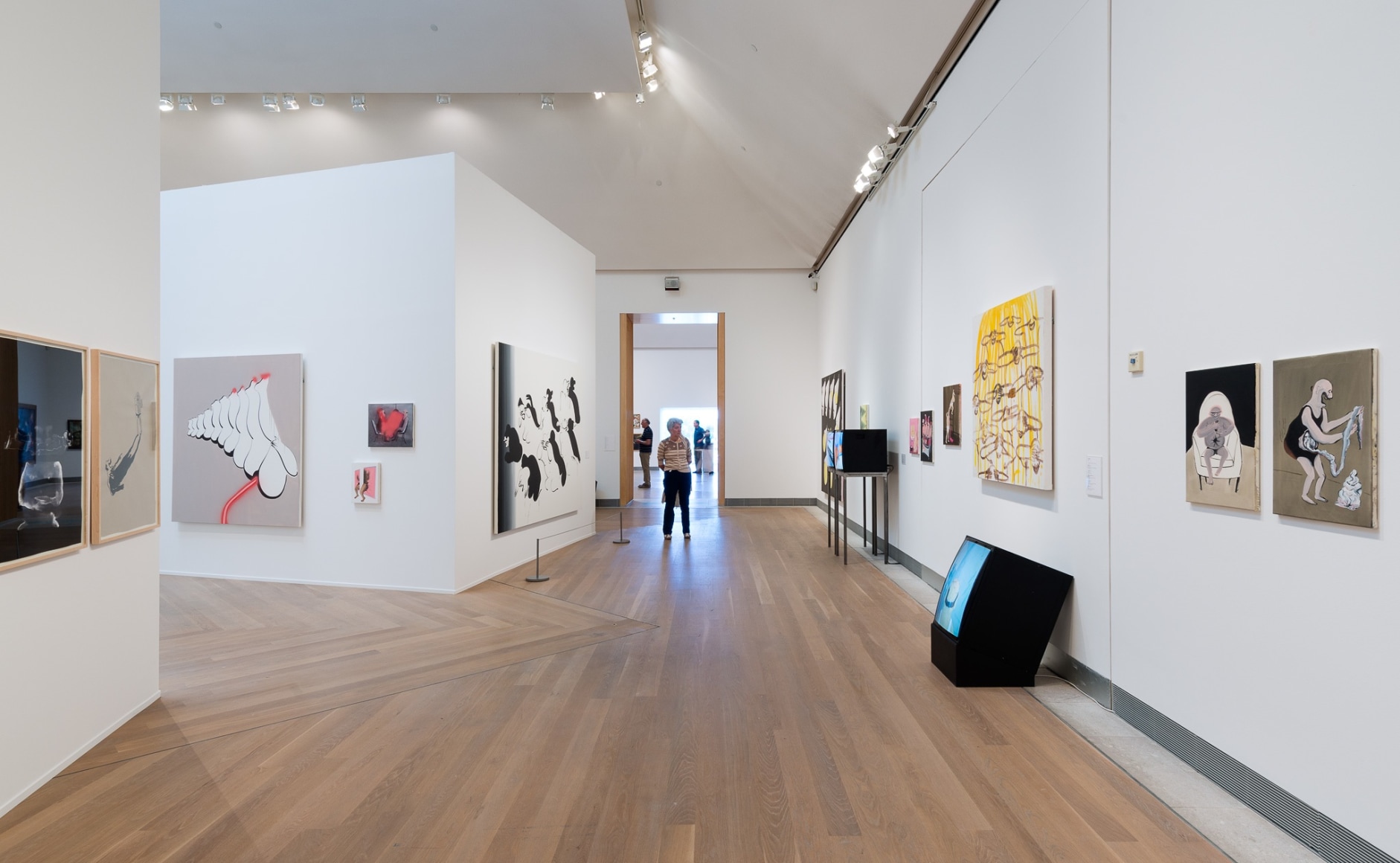 Installation view: Tala Madani: Rip Image, Moderna Musseet, Stockholm, 2013