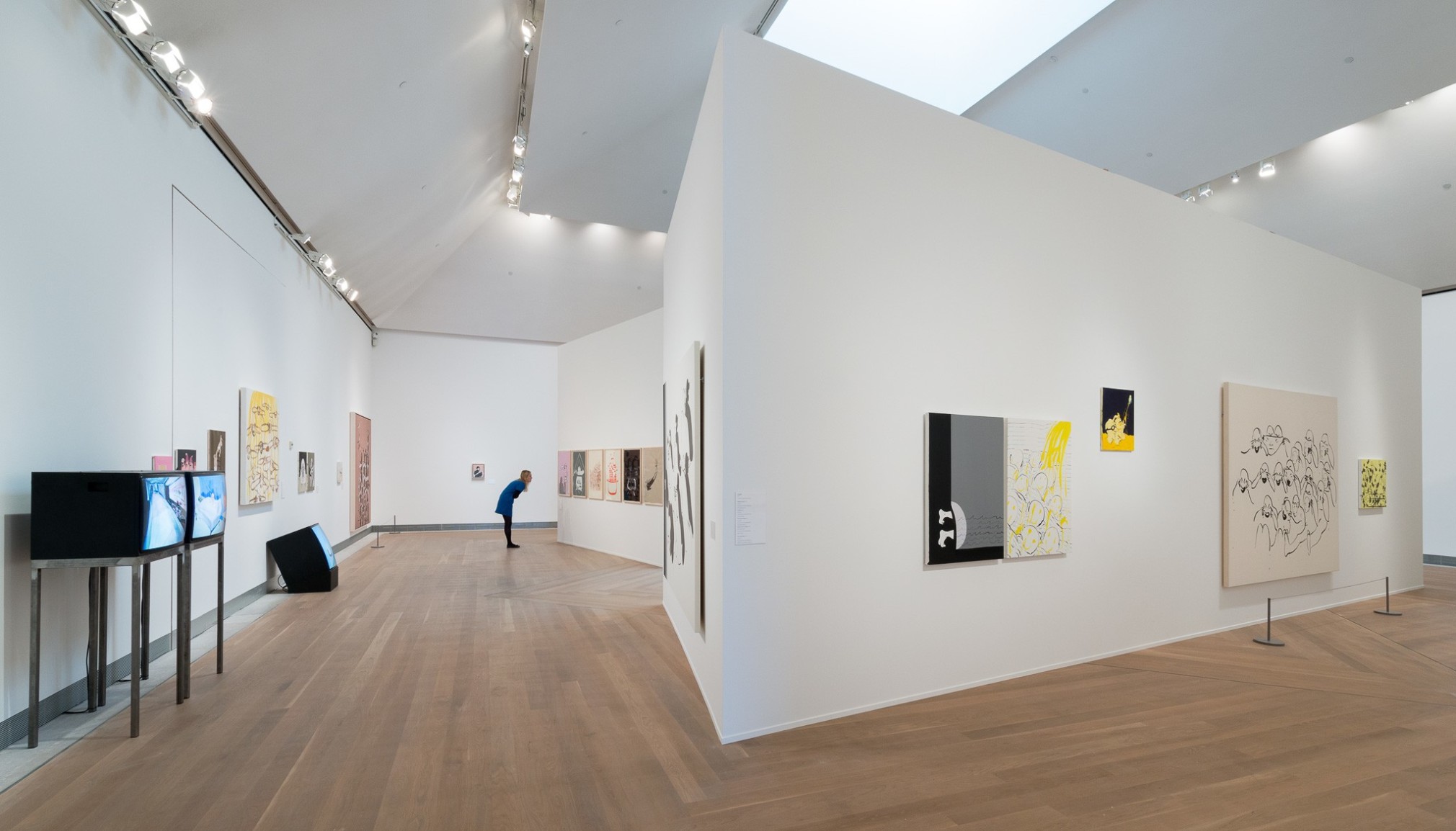 Installation view: Tala Madani: Rip Image, Moderna Musseet, Stockholm, 2013