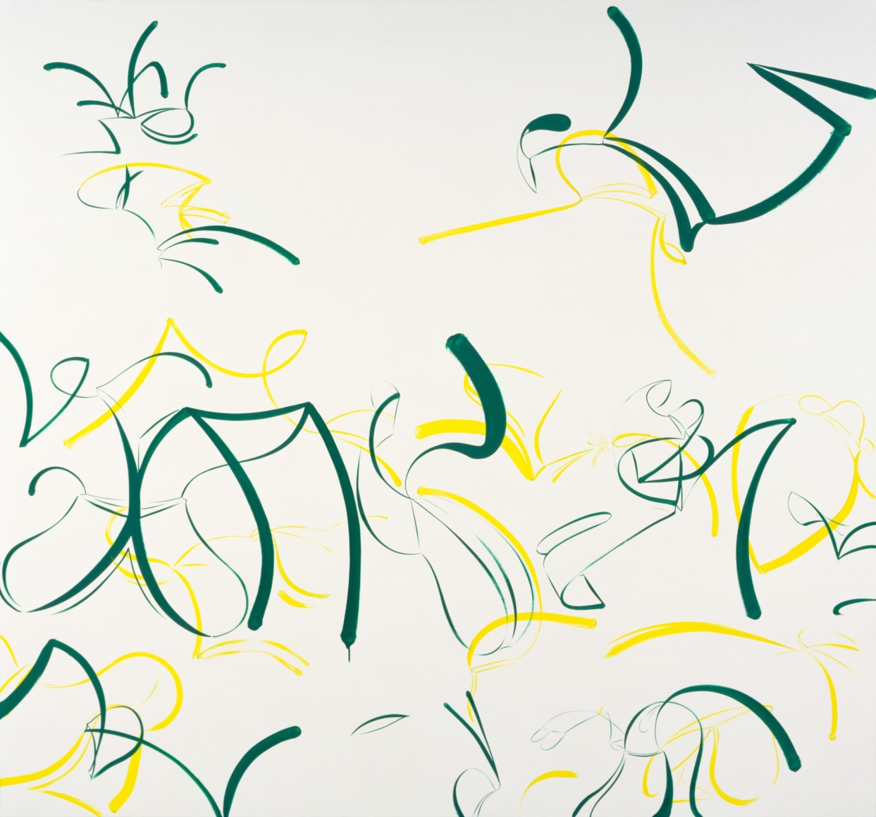 Sue Williams, Frolicking Green Shoes, 1998