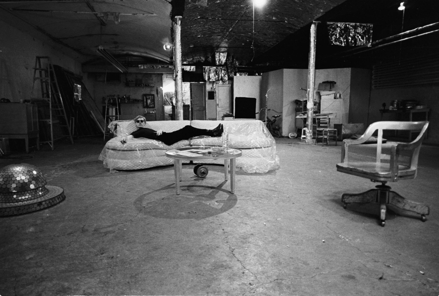 Stephen Shore, Andy with Mirrored Disco Ball, 1965-1967