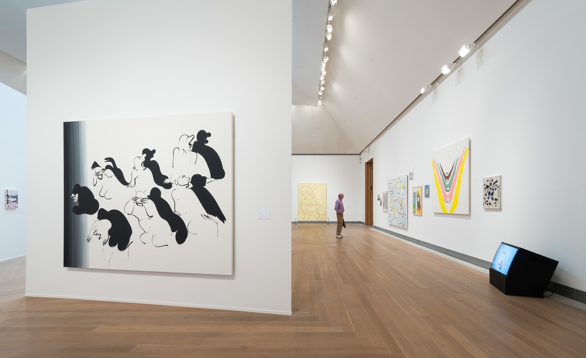Installation view: Tala Madani: Rip Image, Moderna Musseet, Stockholm, 2013