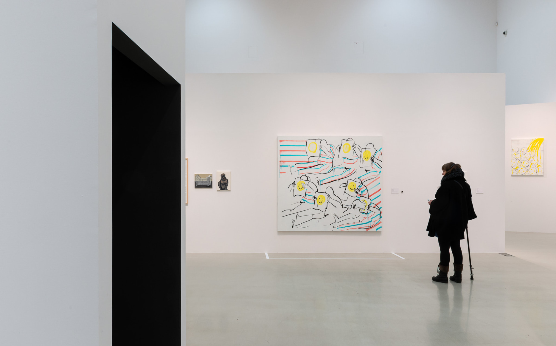 Installation view: Tala Madani: Rip Image, Moderna Musseet, Malmö, 2013