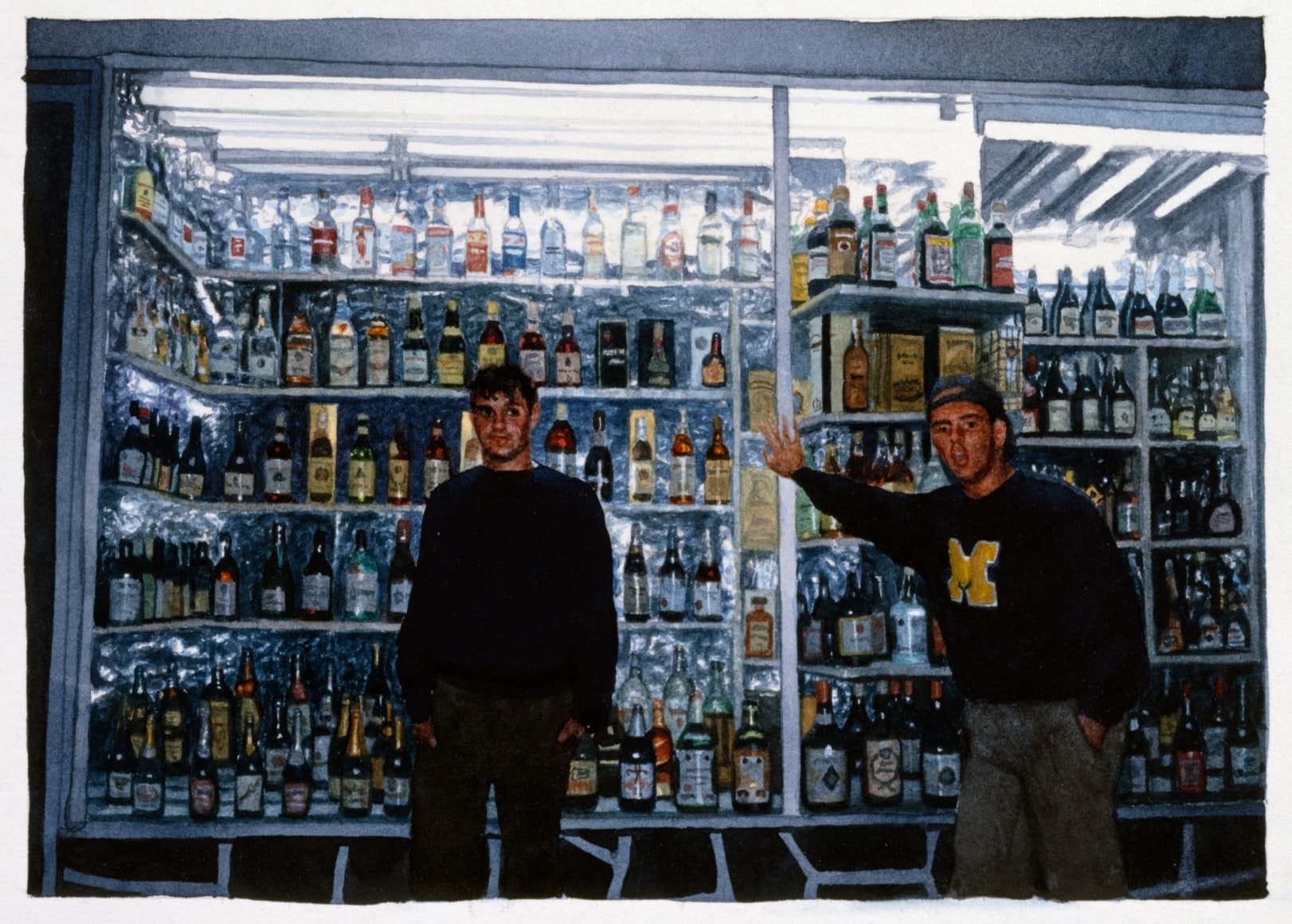Tim Gardner, Untitled (Nick & S with Bottles, Tampico, Mexico), 2000