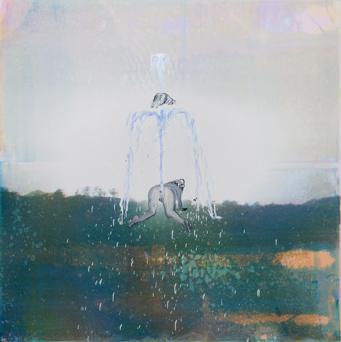 Tala Madani, Two Fountains, 2018