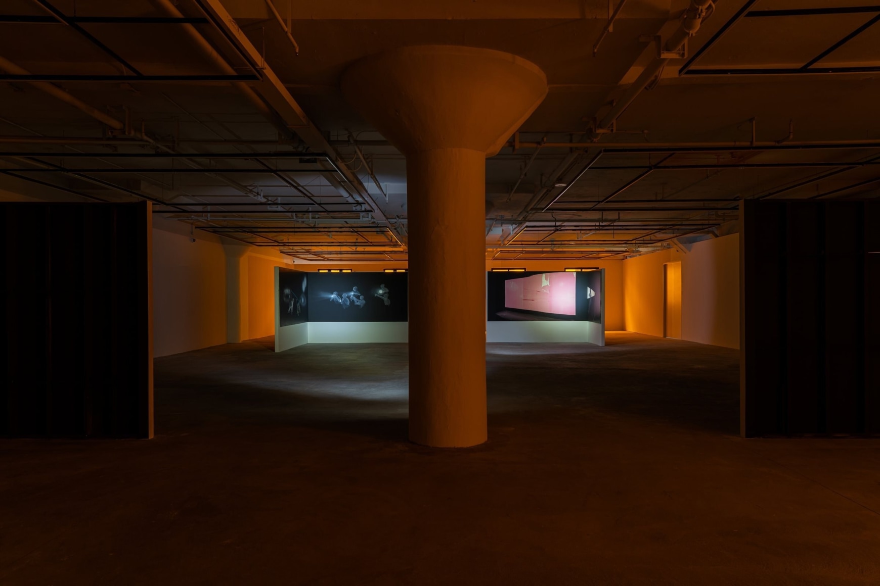 Installation view: Tala Madani,&nbsp;It Was as if the Shadows Were Lit Up, Longlati Foundation, Shanghai,2021
