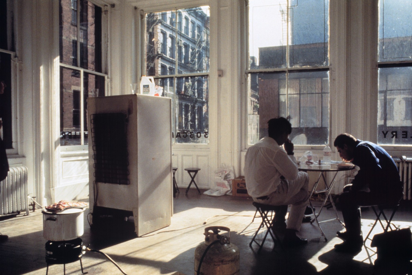 Rirkrit Tiravanija, Untitled (Free), 1992, Installation view: 303 Gallery