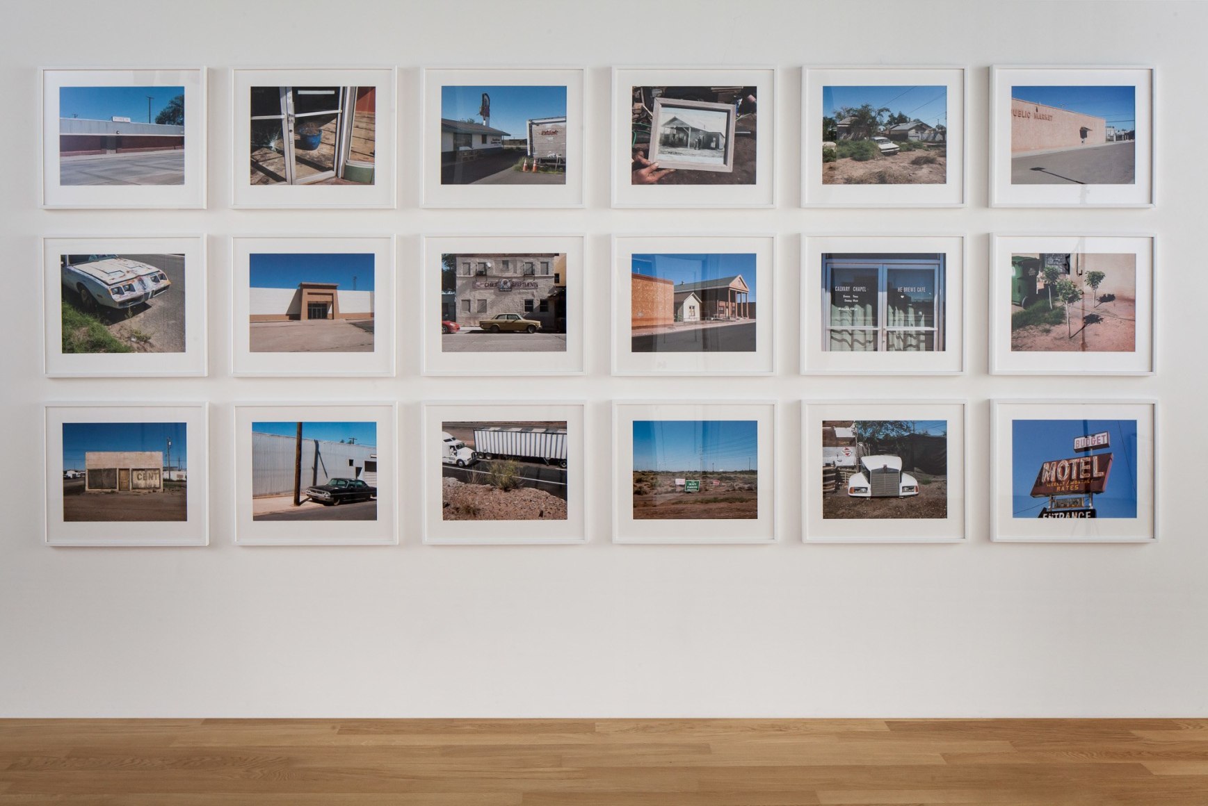 Installation view: Stephen Shore: Retrospective, Huis Marseille, 2016