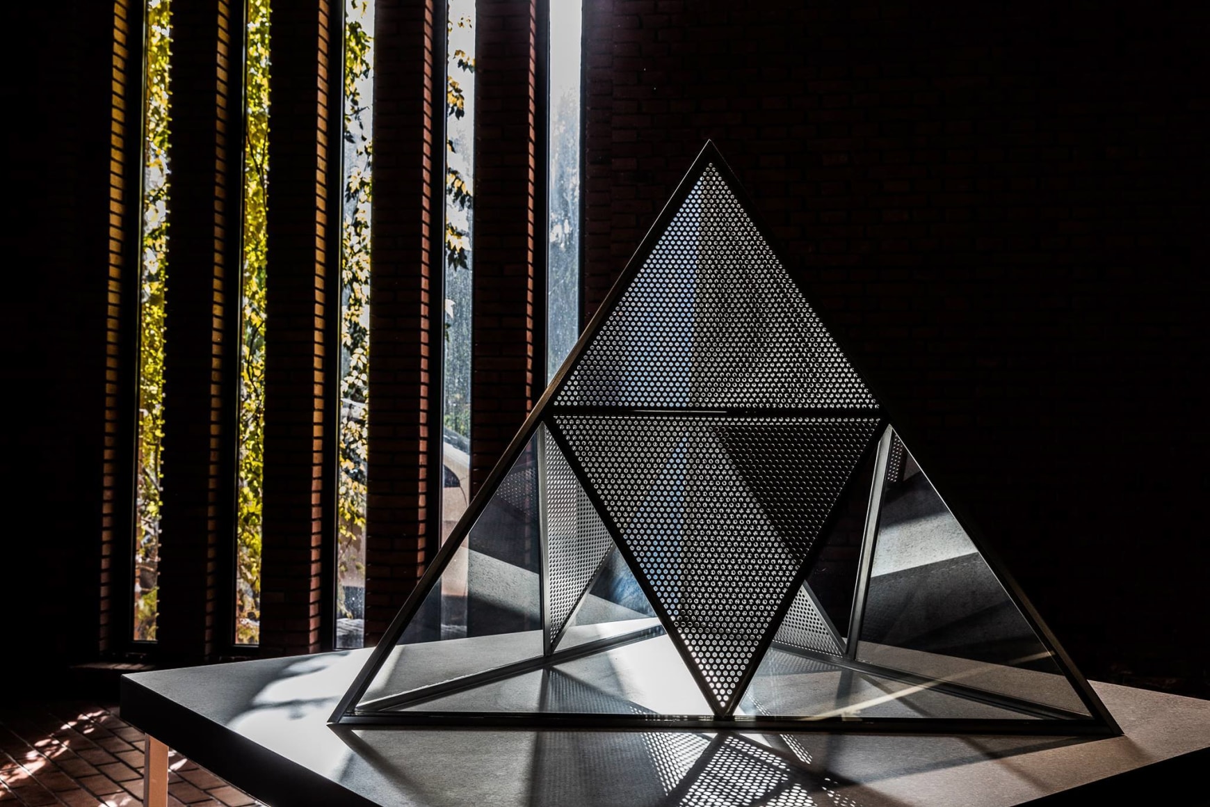 Installation view: Dan Graham: Greatest Hits, Red Brick Art Museum, Beijing, 2017