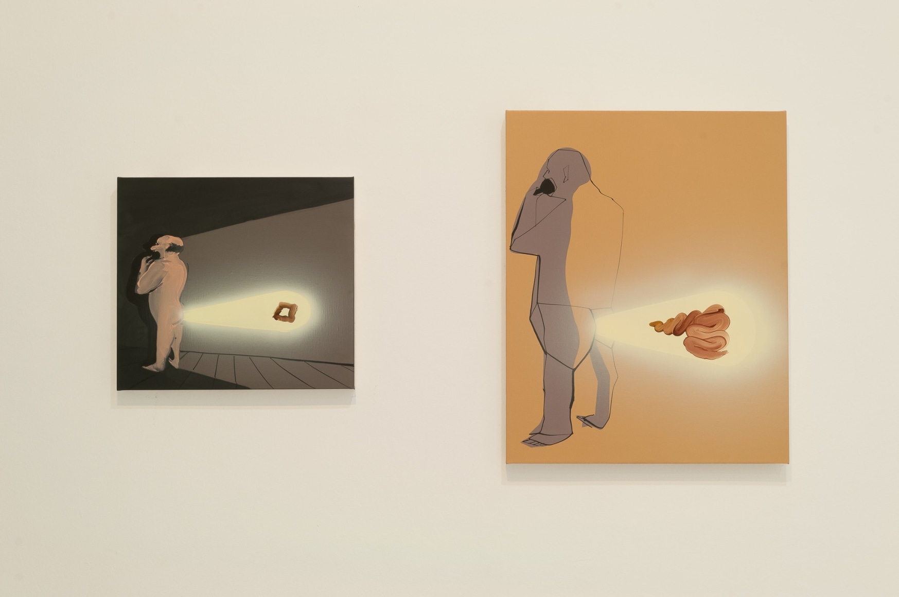 Installation view: Tala Madani, Rear Projection, Centro Andaluz de Arte Contemporáneo, Seville, 2014