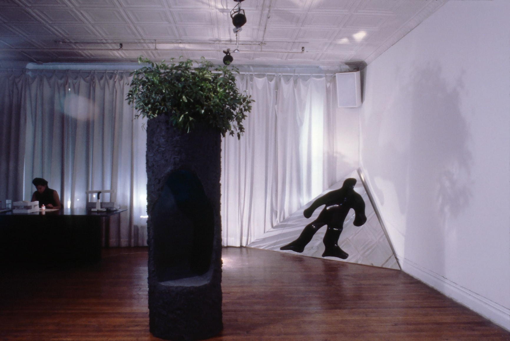 Installation view, Vito Acconci, Nancy Dwyer, Matt Mullican