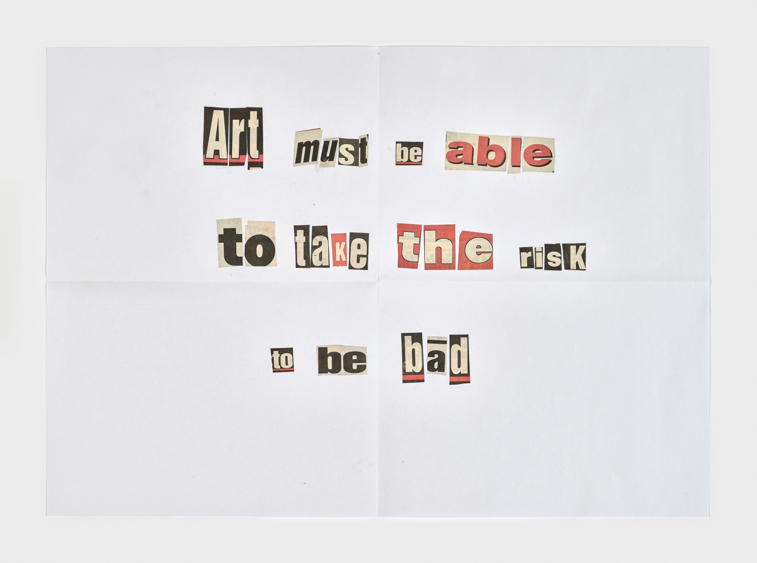 Hans-Peter Feldmann, Erpresserbrief