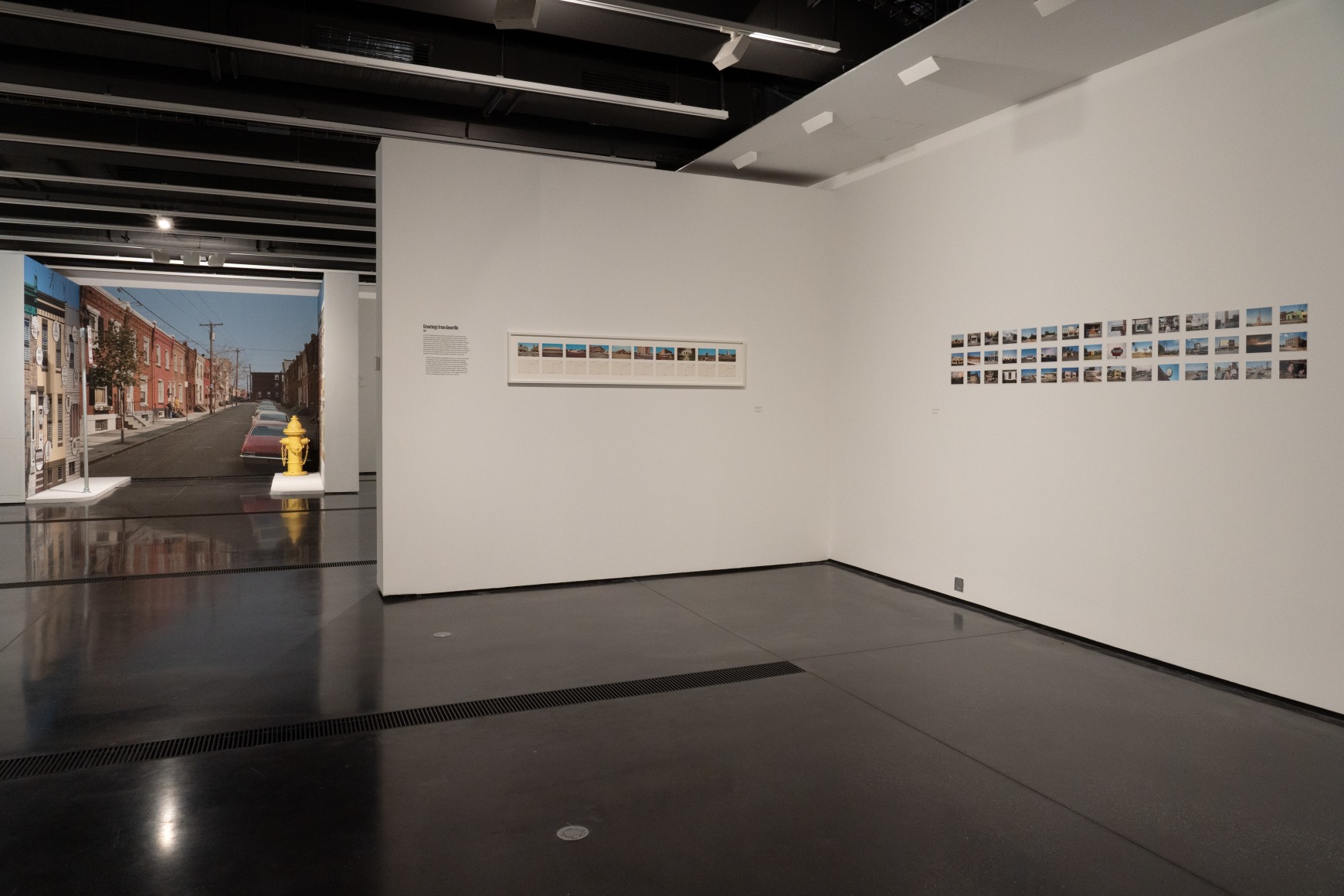 Installation view: Stephen Shore, Vehicular & Vernacular, Fondation Henri Cartier-Bresson, Paris, 2024.
