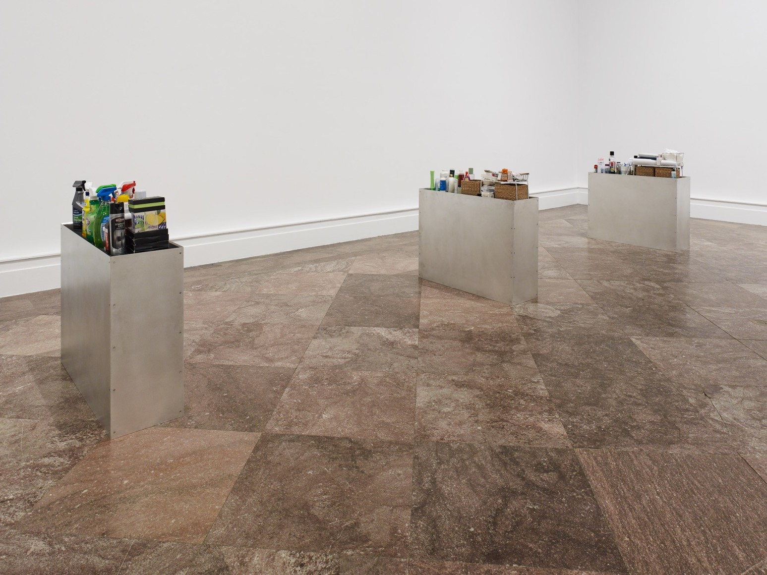 Jacob Kassay, Installation view: OTNY, Albright-Knox Art Gallery, Buffalo, 2017