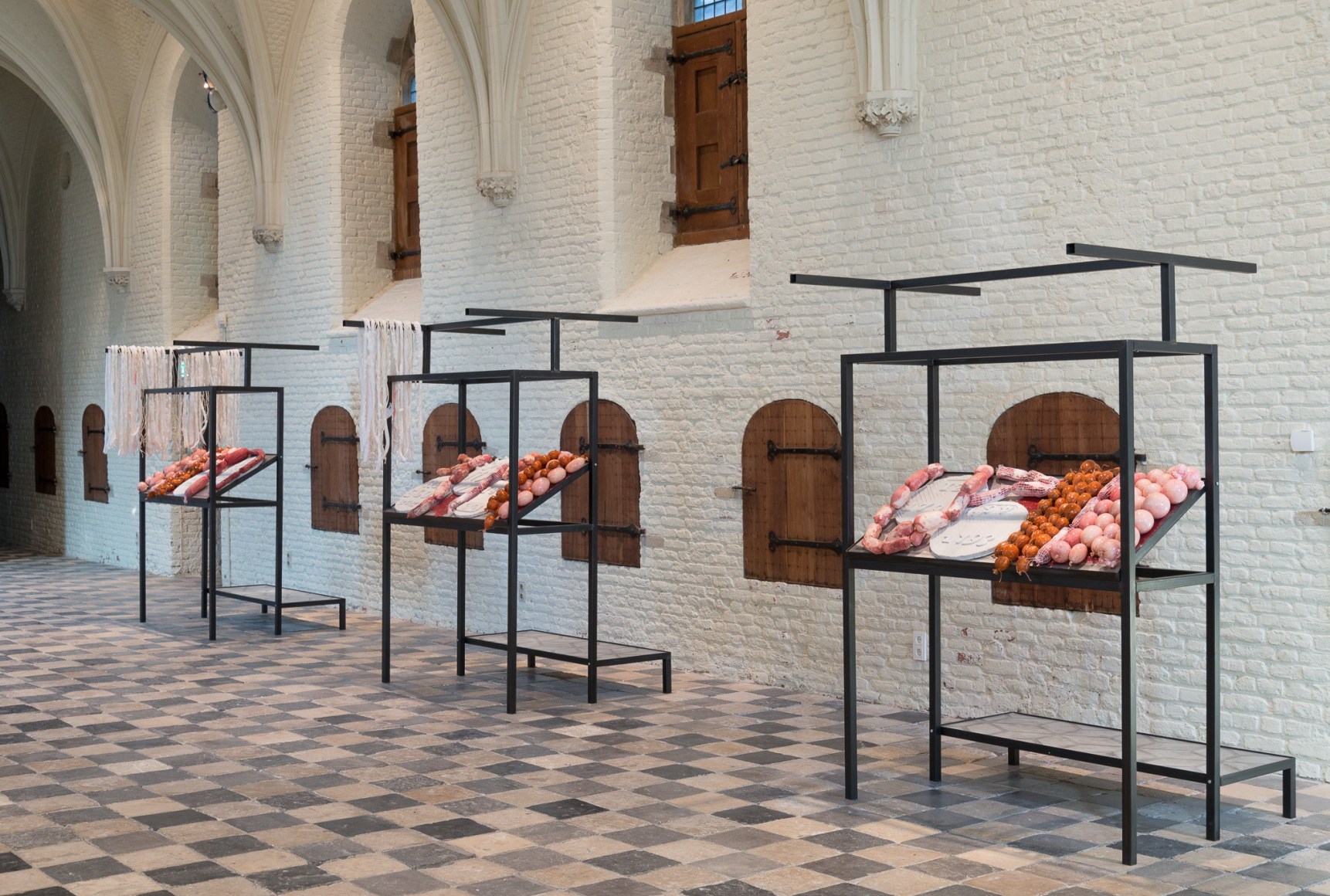 Installation view: Marina Pinsky - Strata of the Slow, Buried Trench, Vleeshal Markt, Middelburg, 2017