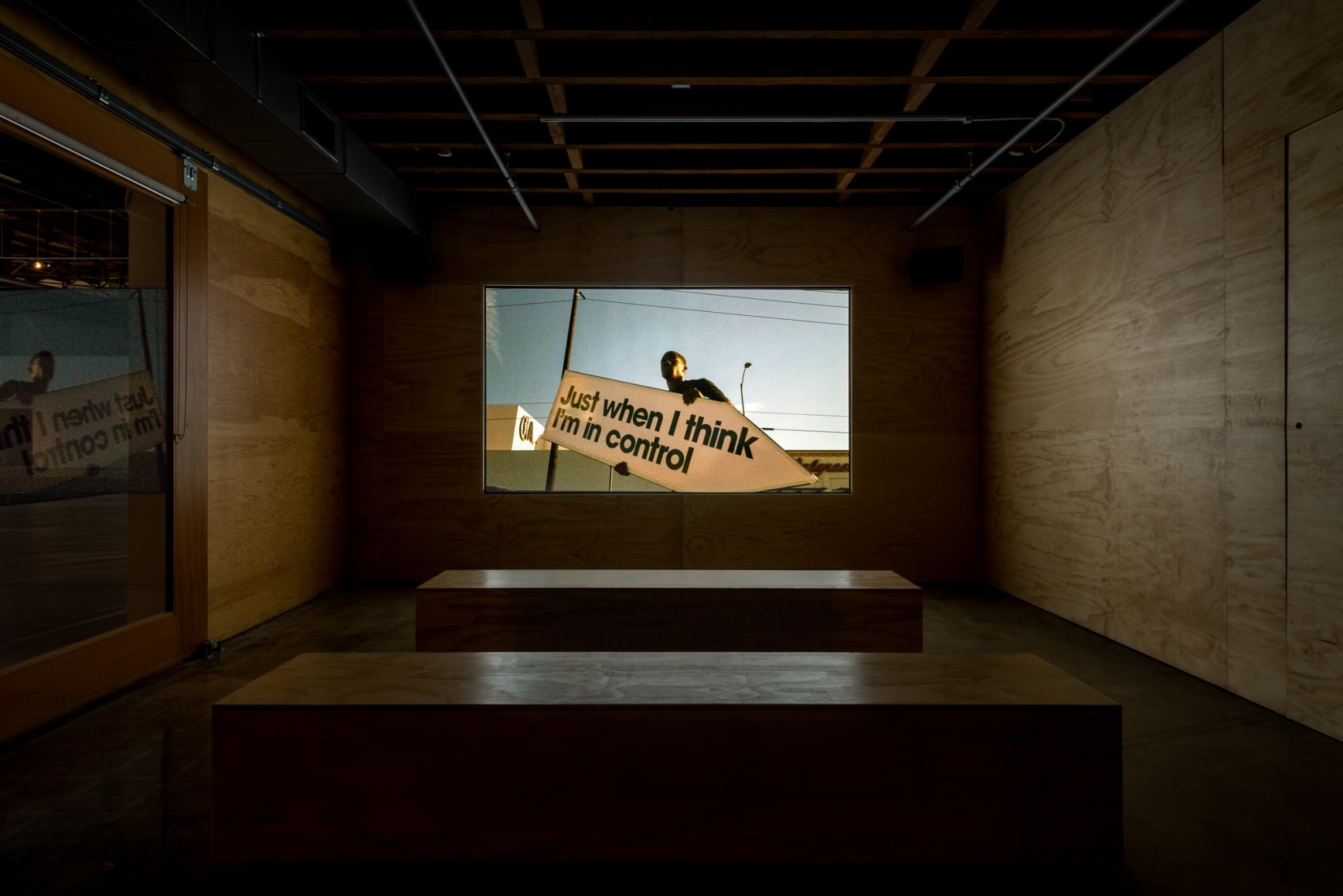 Doug Aitken, landscape signs (sign happening), 2014, Documentation video, MOCA Los Angeles, 2016