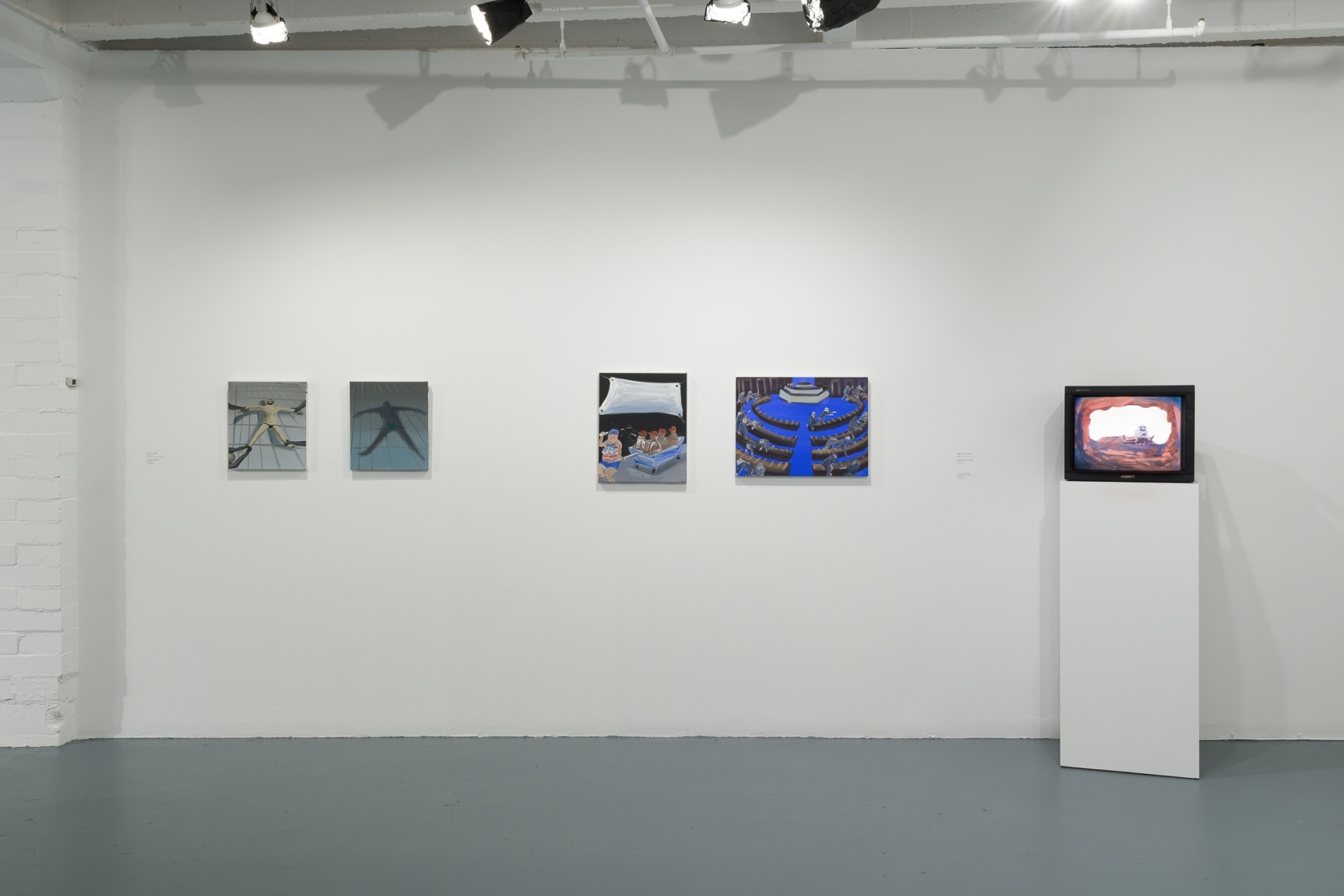Installation view of Tala Madani: Biscuits, September 10, 2022 – February 19, 2023 at The Geffen Contemporary at MOCA. Courtesy of The Museum of Contemporary Art (MOCA). Photo by Jeff McLane.
