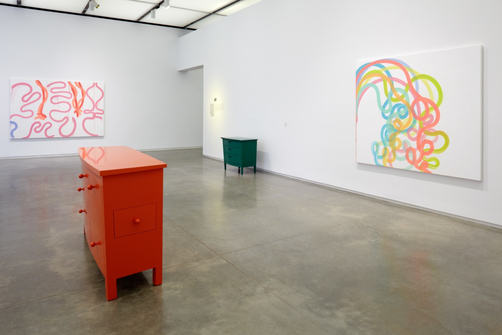 Sue Williams, Installation view: Figuring Color, ICA, Boston, 2012