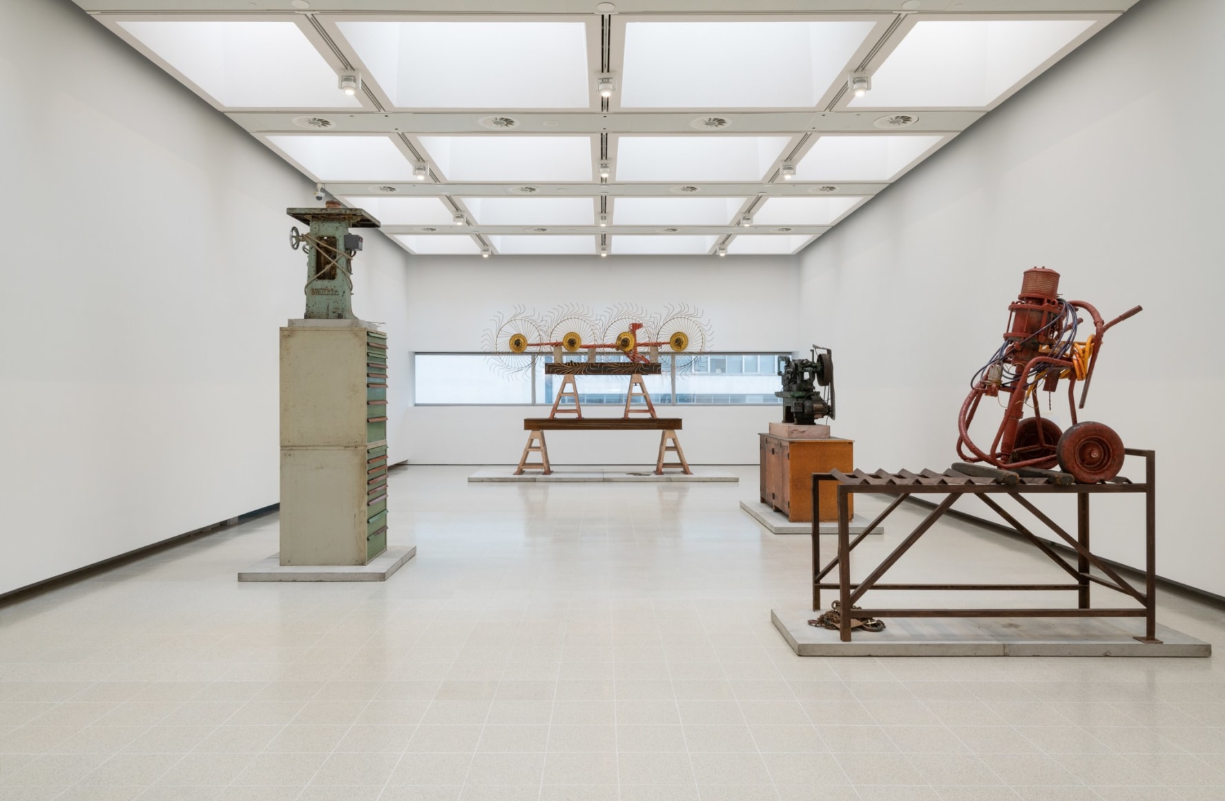 Installation view of Mike Nelson, The Asset Strippers, 2019. Various materials. Photo: Matt Greenwood., Courtesy the artist and the Hayward Gallery.