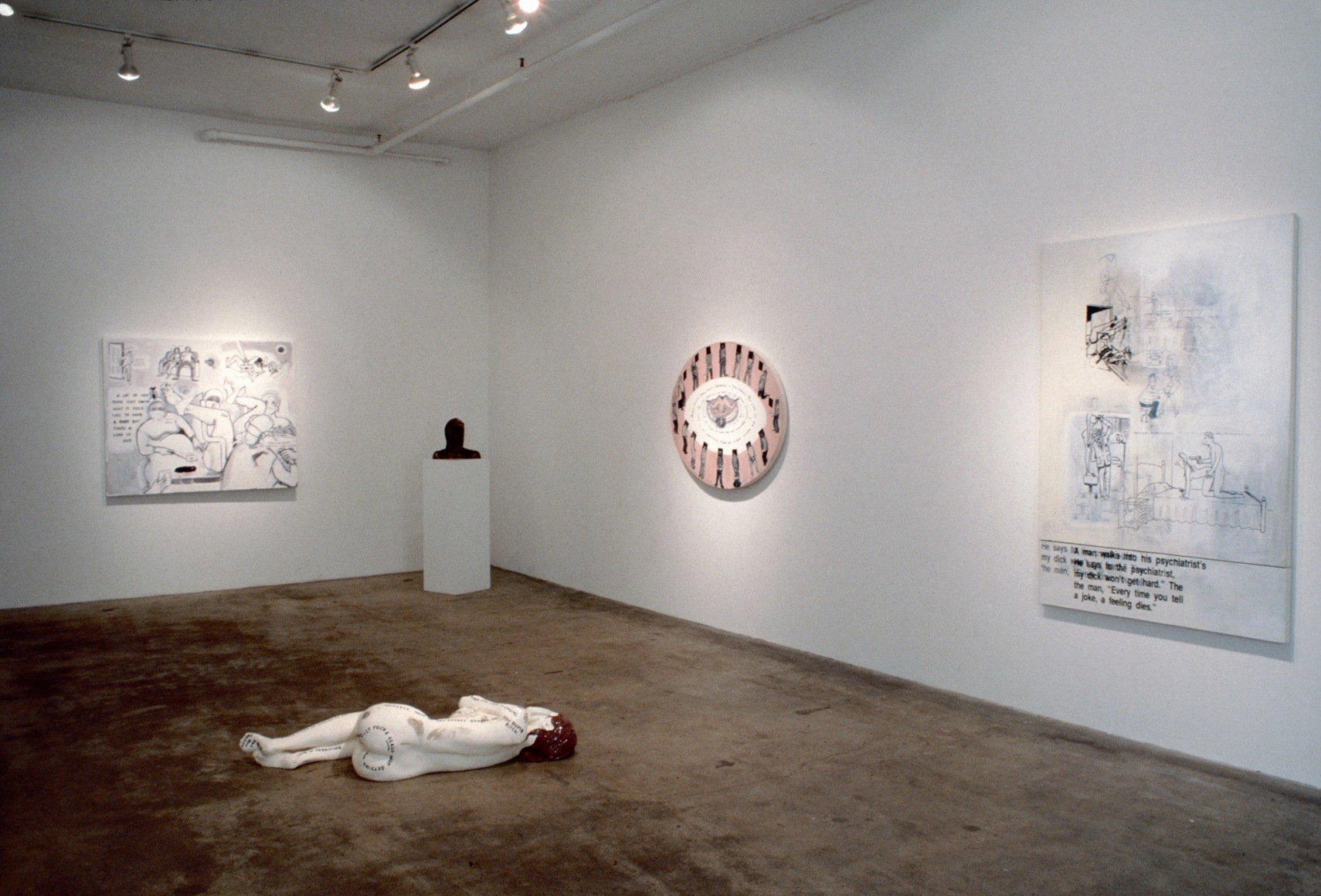 Sue Williams, Installation view: 303 Gallery, 1992