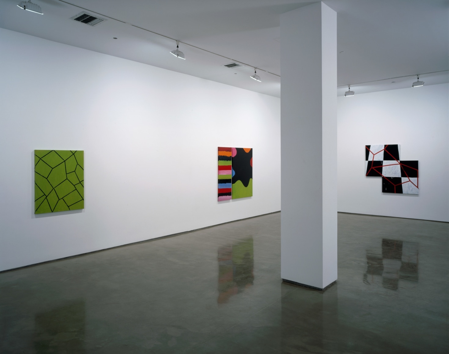 Mary Heilmann, Heaven &amp; Hell, Installation view: 303 Gallery, 2005