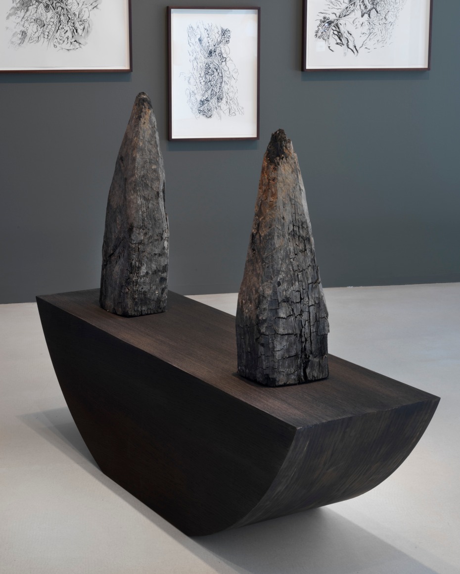 Installation view: Jane & Louise Wilson, Performance of Entrapment, London Mithraeum Bloomberg SPACE, 2025. Photo: Marcus Leith
