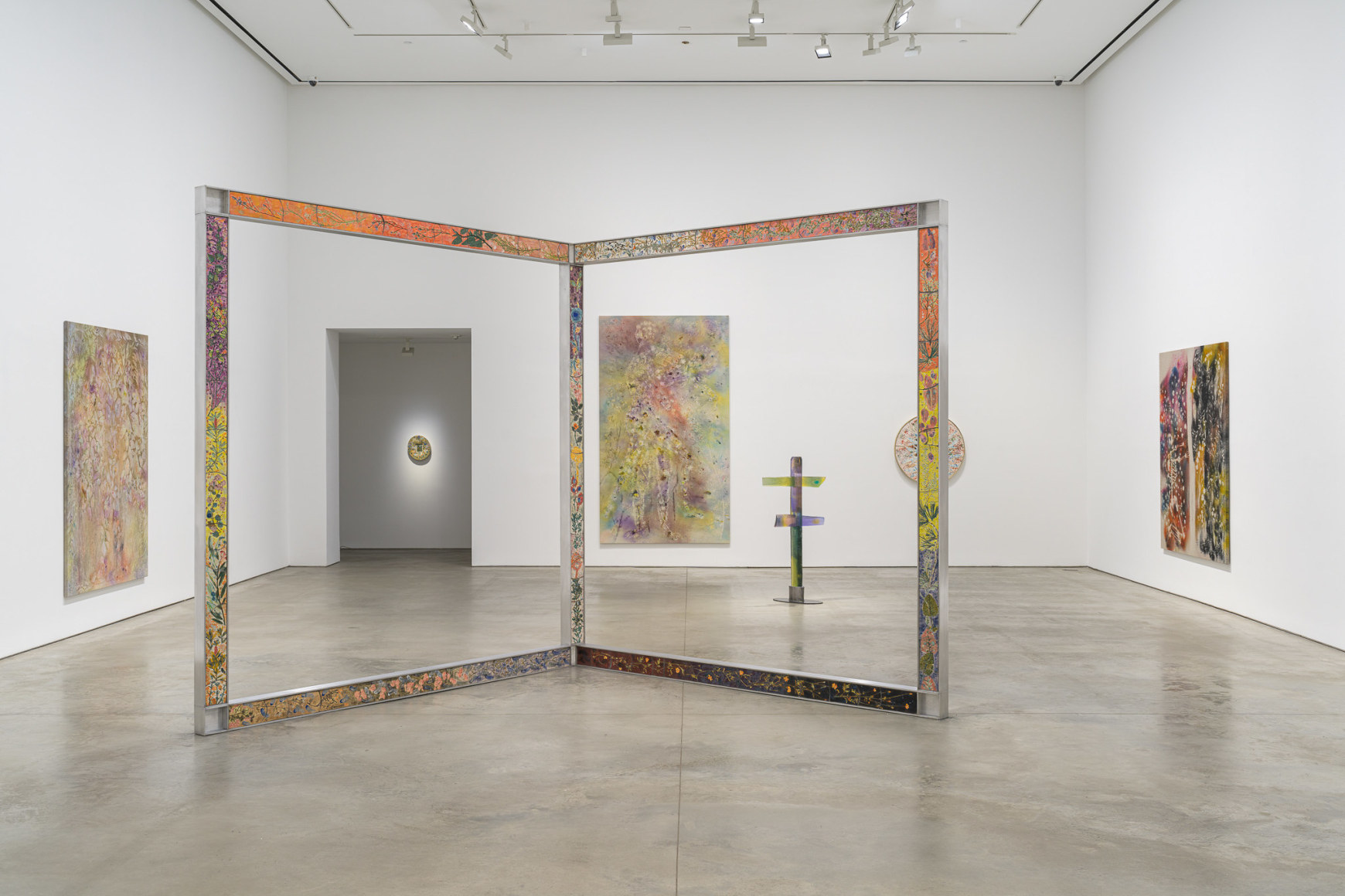 Exhibition view: Sam Falls, 303 Gallery, New York, 2023. Photo: Justin Craun