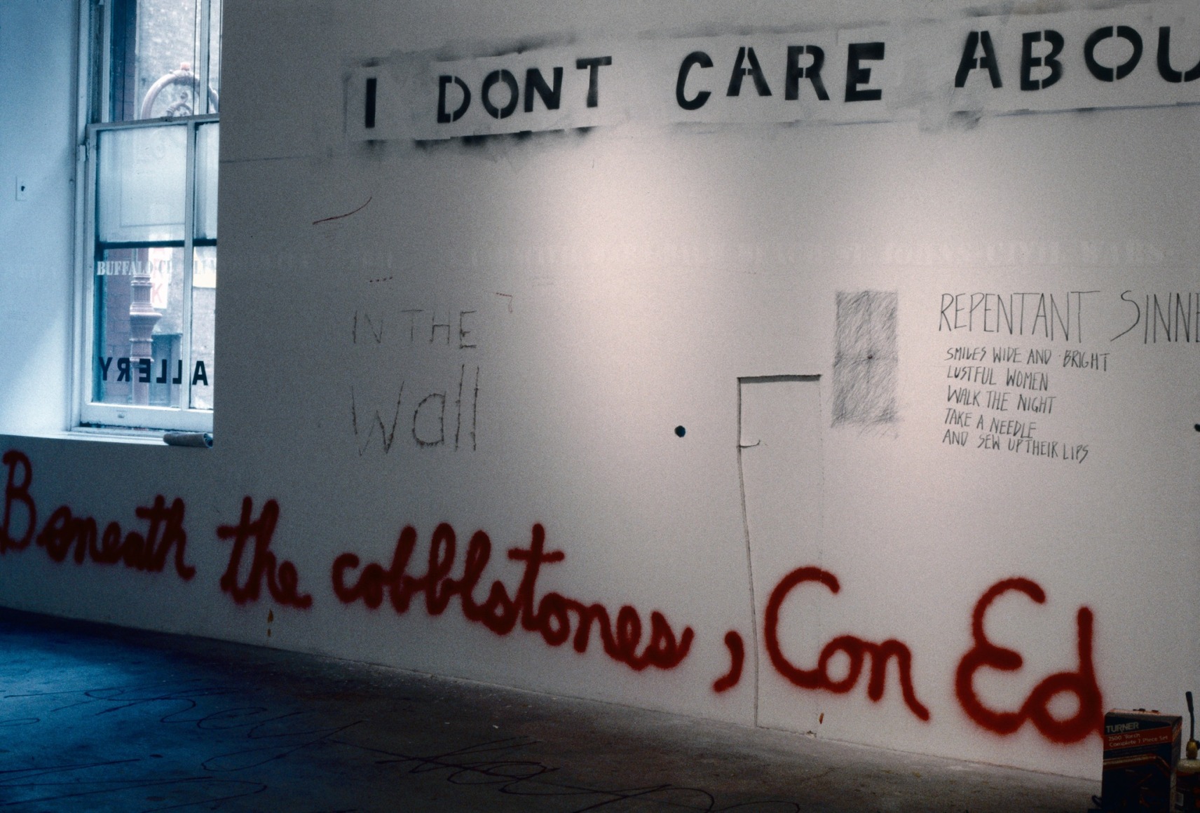 Installation view Writings On The Wall