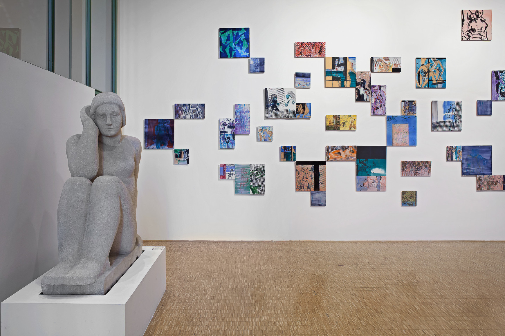 Nick Mauss, Installation view: Illuminated Window, La Triennale di Milano, 2017