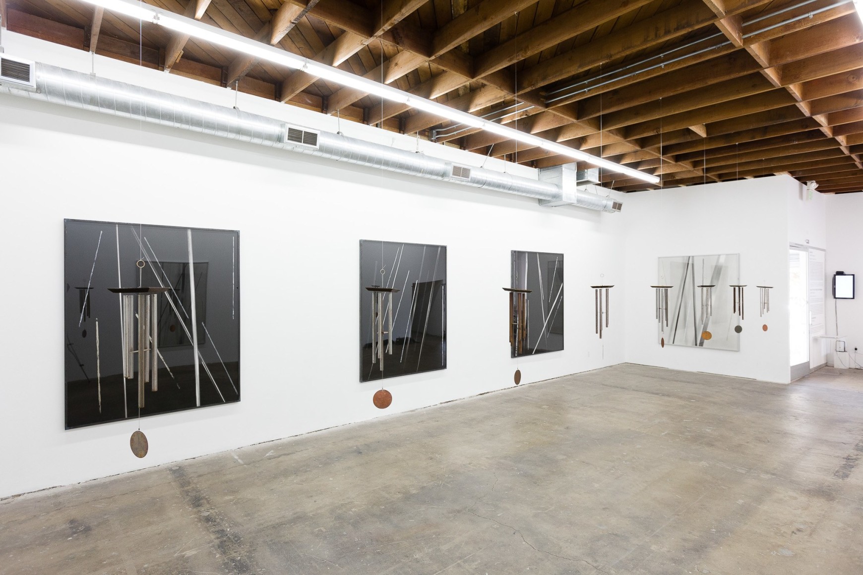 Sam Falls, Installation view: LA&gt;&lt;Art, Los Angeles, 2013.