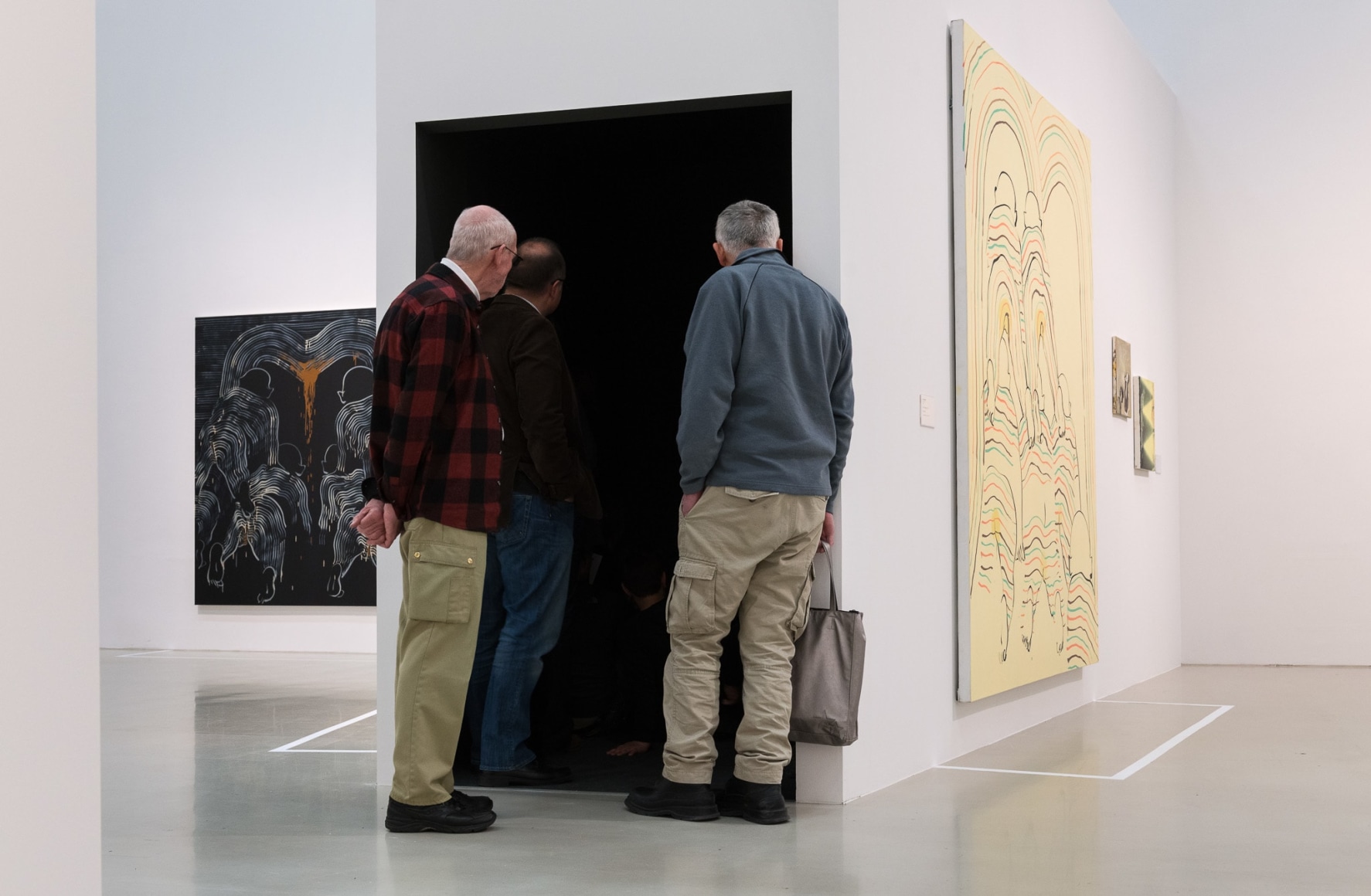 Installation view: Tala Madani: Rip Image, Moderna Musseet, Malmö, 2013