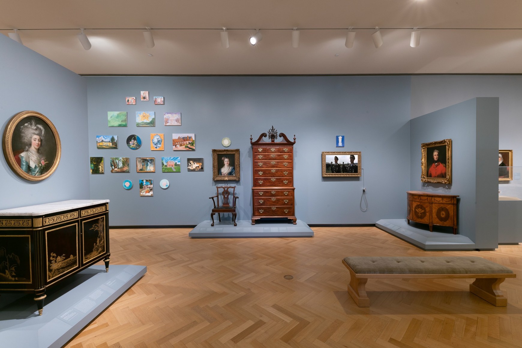 Installation view: Karen Kilimnik, Carnegie International, 57th Edition, 2018, &copy; Carnegie Museum of Art, Pittsburgh. Photo: Bryan Conley