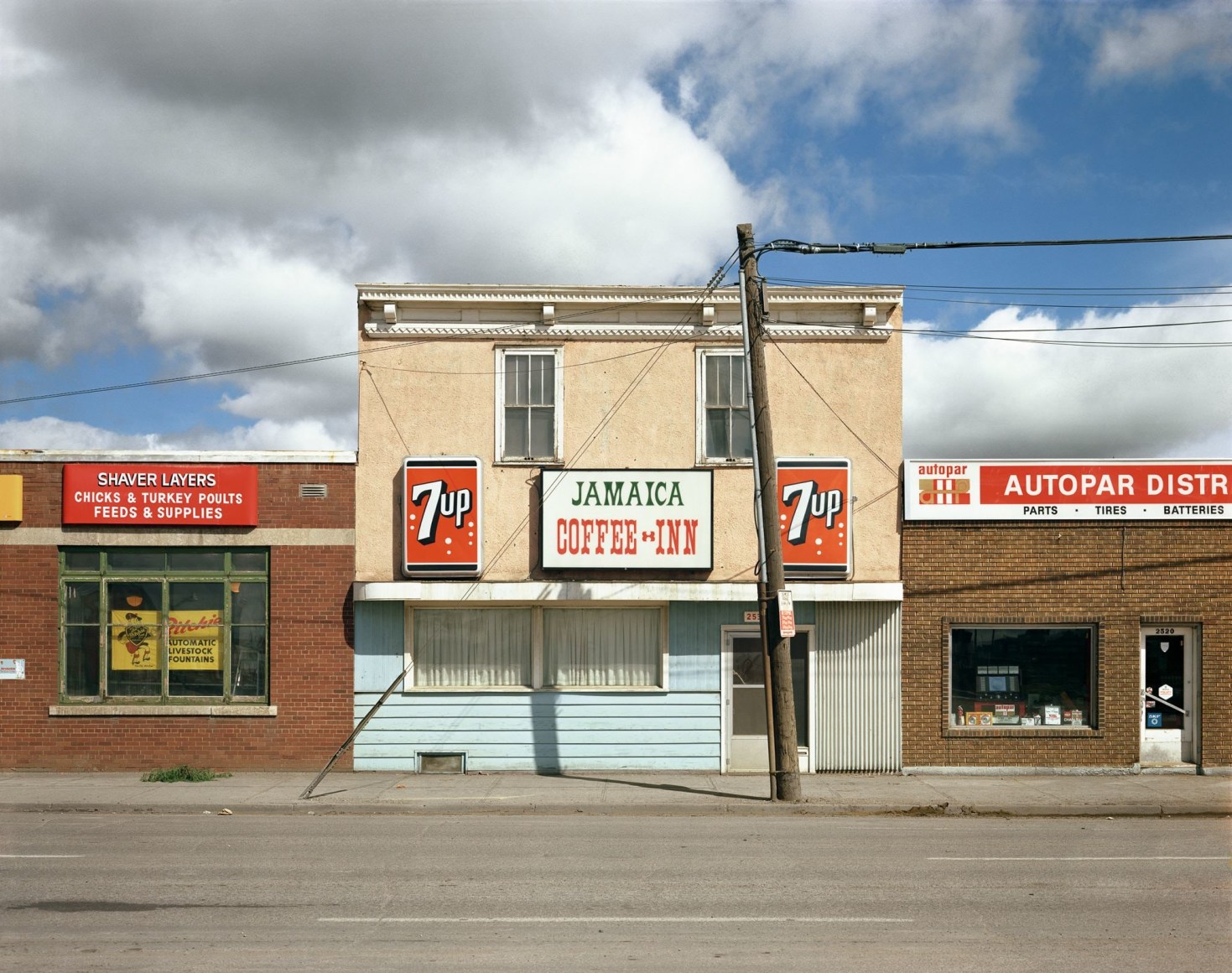 Stephen Shore, Jamaica Coffee Inn, Dewdney Avenue, Regina, Saskatchewan, August 17, 1974