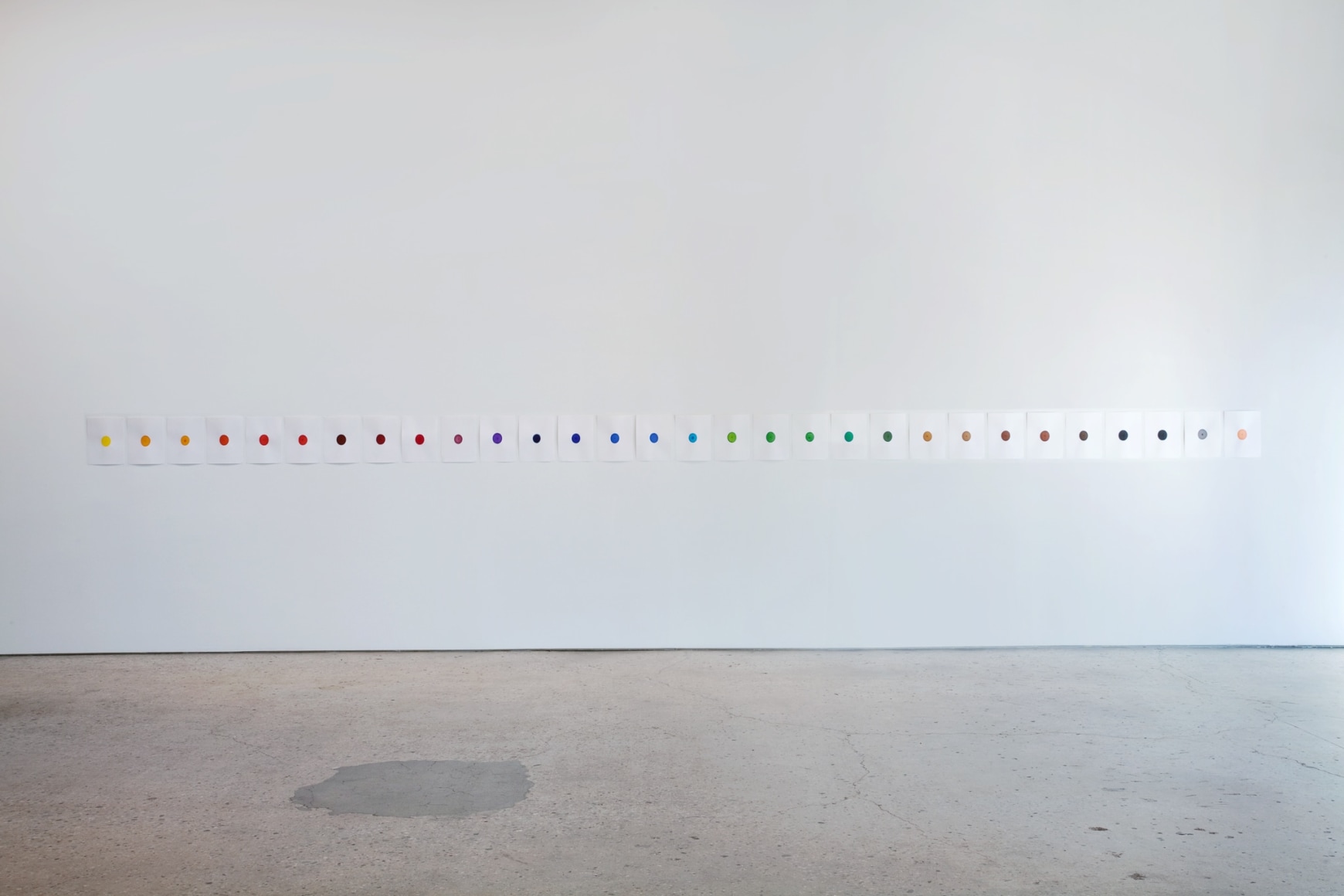 Ceal Floyer, Ink on Paper, 2009, Installation view: 303 Gallery, New York