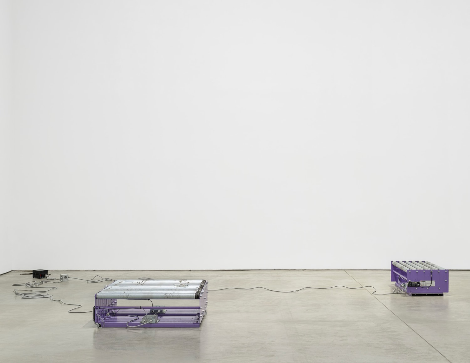 Exhibition view: Nina Canell, Mother of Dust, 303 Gallery, New York, 2023. Photo: Justin Craun