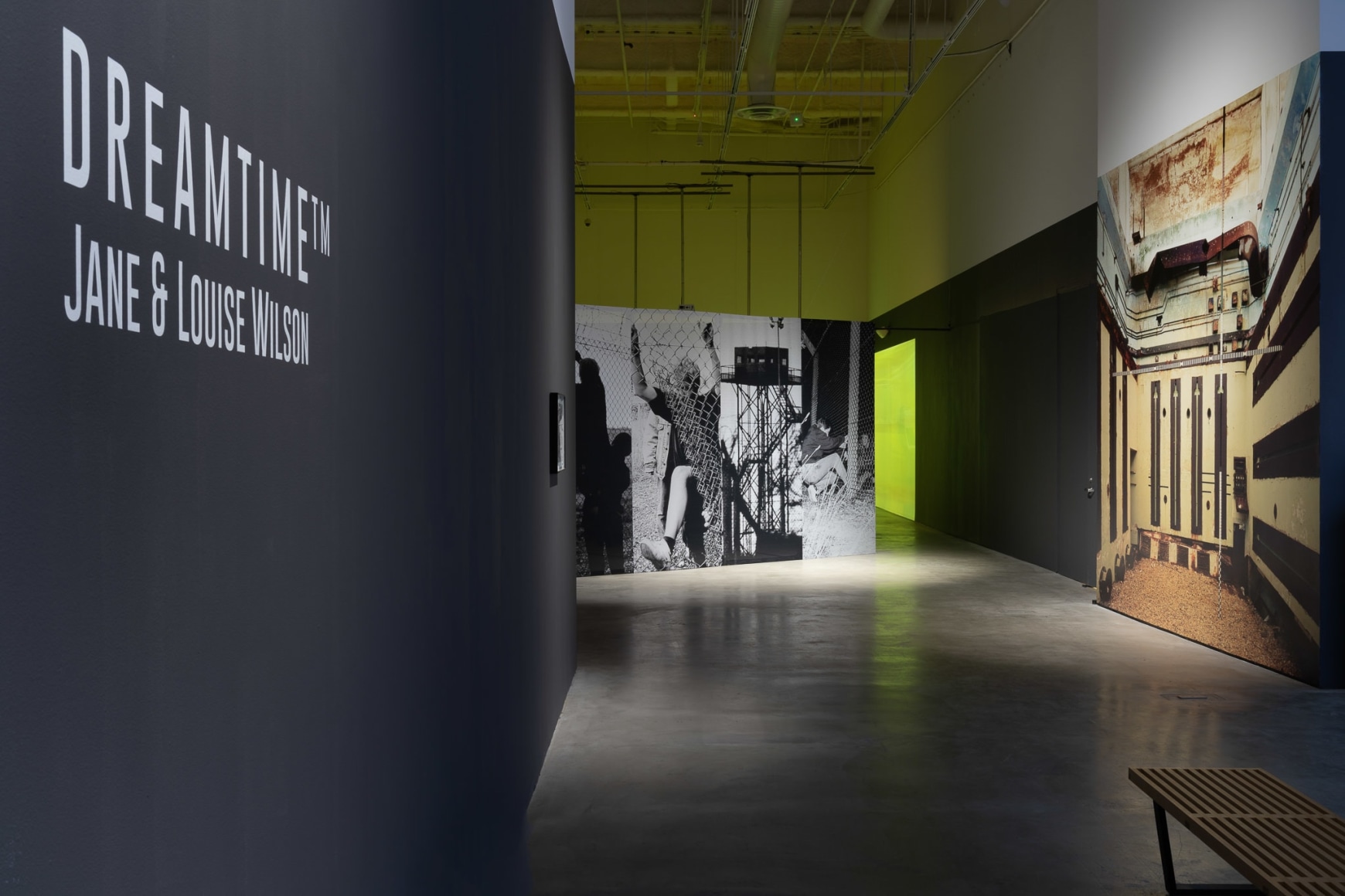Jane and Louise Wilson, Installation view of Dreamtime™, 2023, Contemporary Arts Center (CAC) Gallery at the University of California, Irvine, Photo by Yubo Dong / of studio photography.