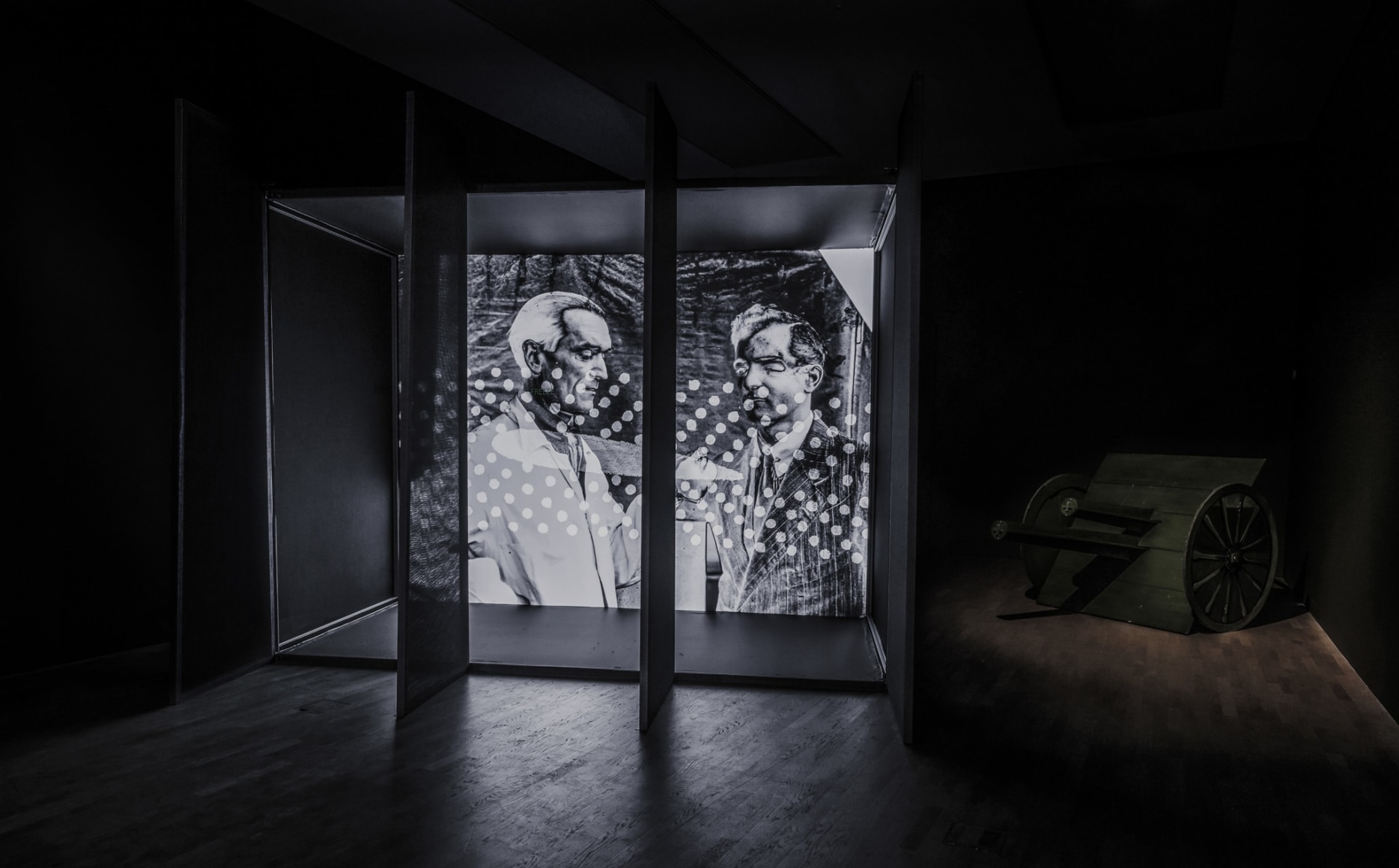 Jane and Louise Wilson, Installation view: Undead Sun: We Put the World Before You, Middlesbrough Institute of Modern Art, 2016