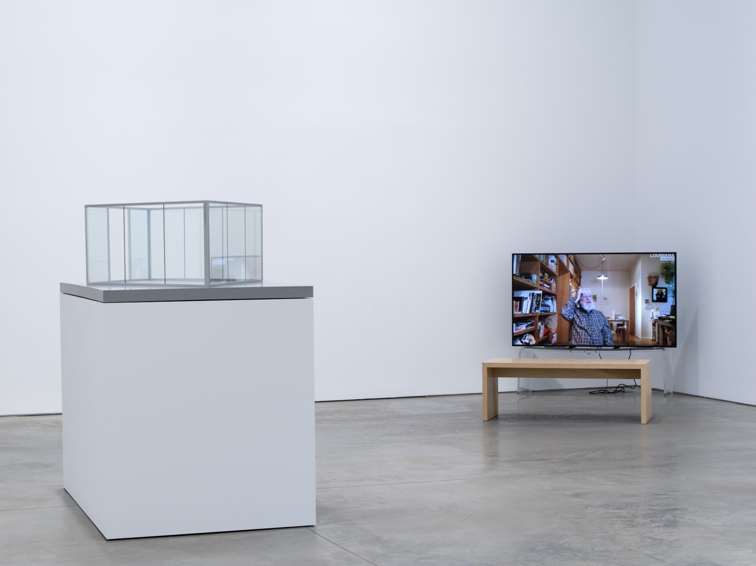 Installation view: Dan Graham, 303 Gallery, New York, 2021