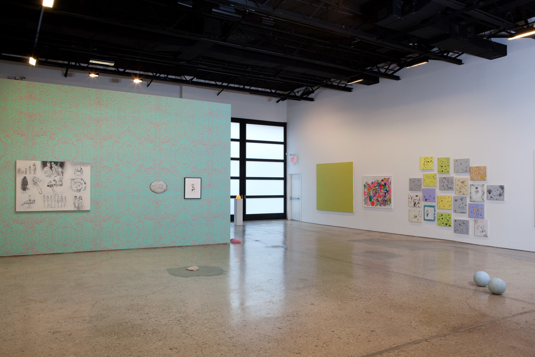 Sue Williams, Installation view: Al-Qaeda is the CIA, 303 Gallery, 2010