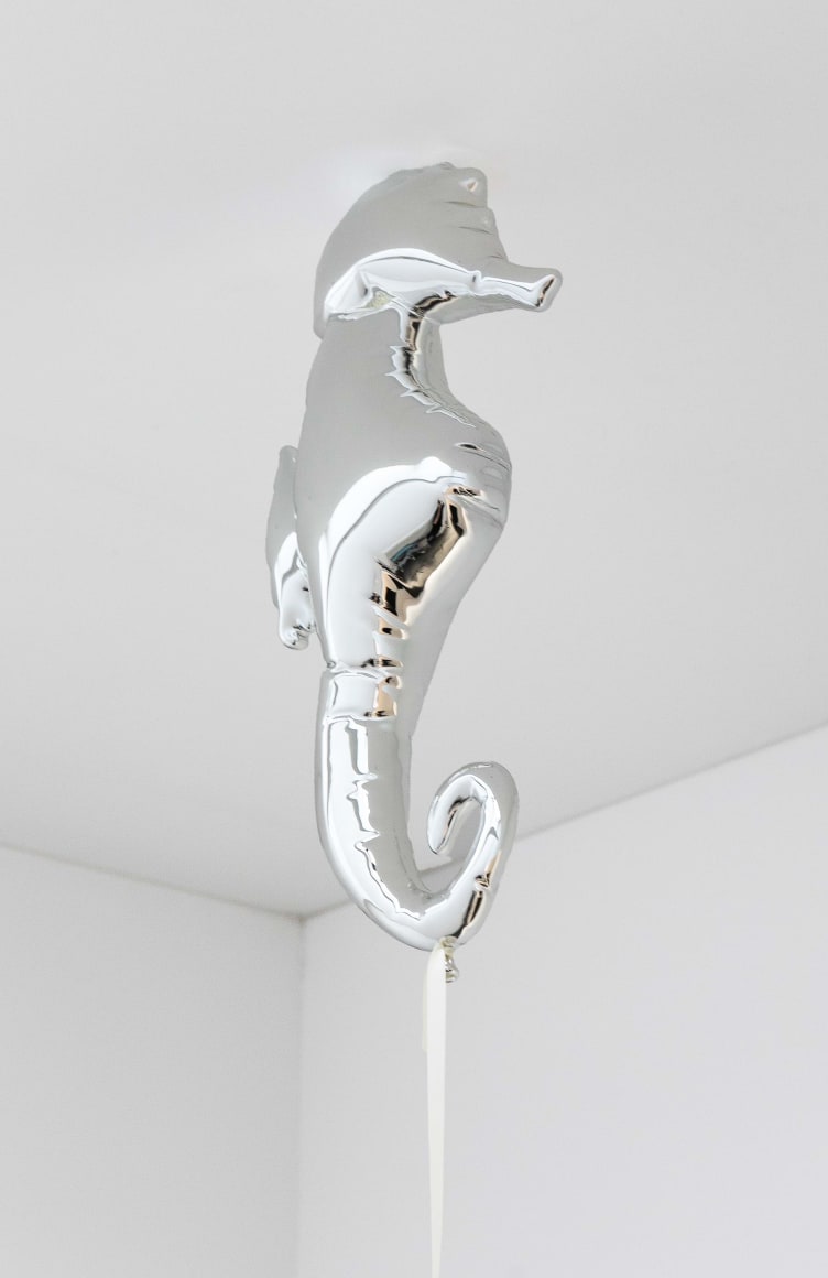 Jeppe Hein, Seahorse Mirror Balloon (silver)