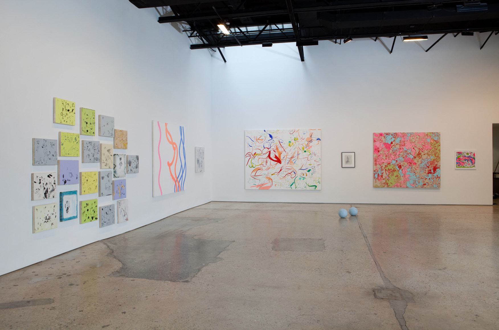 Sue Williams, Installation view: Al-Qaeda is the CIA, 303 Gallery, 2010