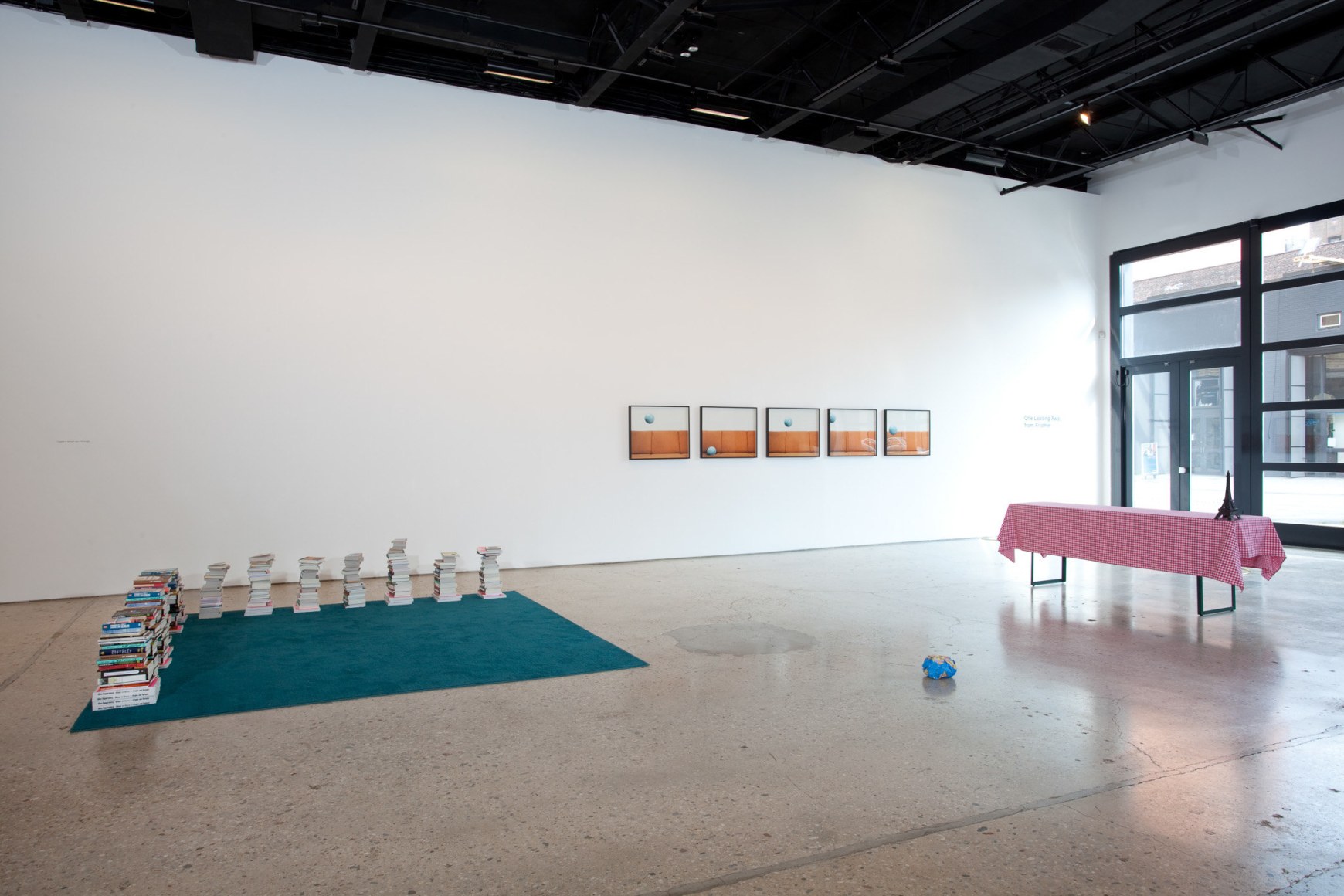 Installation view One Leading Away From Another